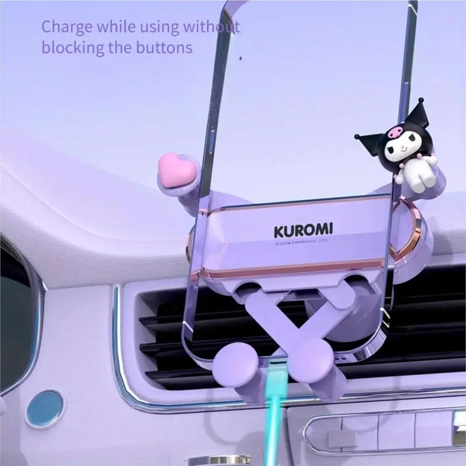 Soporte para Teléfono de Coche Kawaii Rosa - Universal