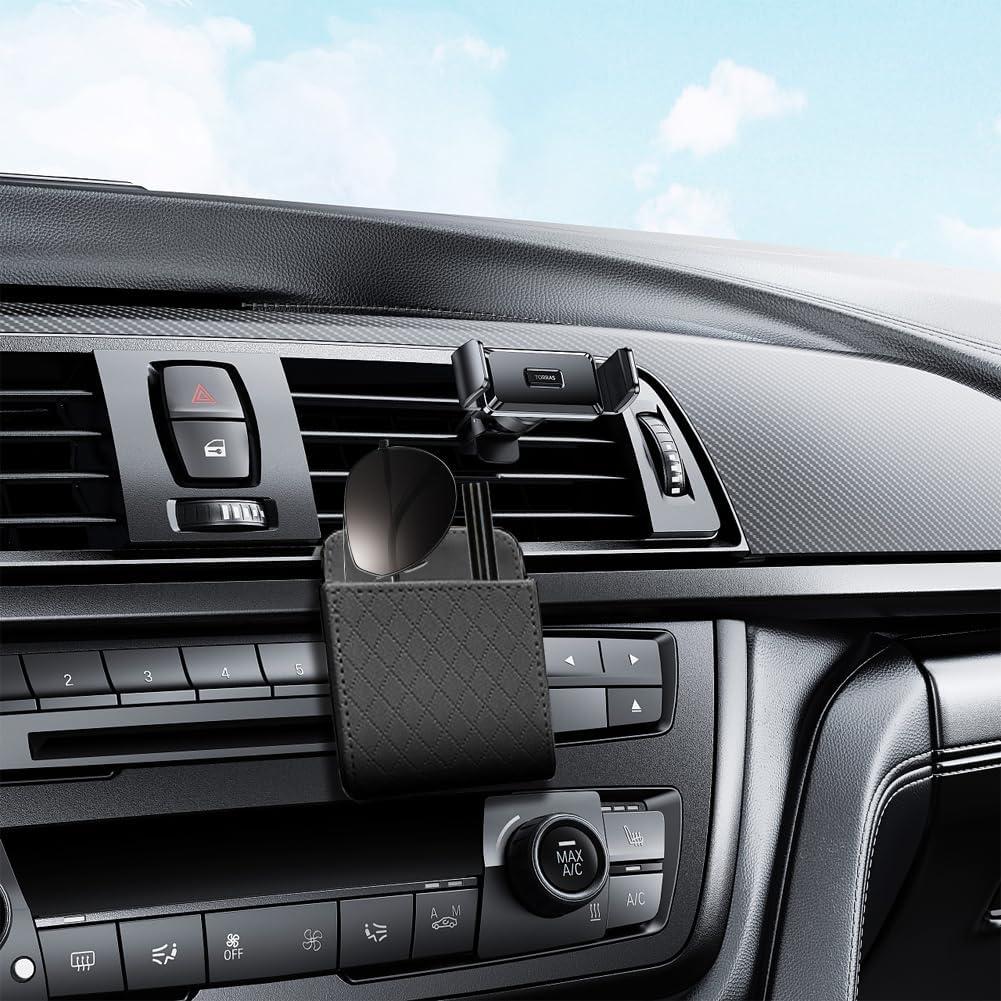 Bolsa de Almacenamiento para Ventilación de Auto Lwuey - Cuero Sintético