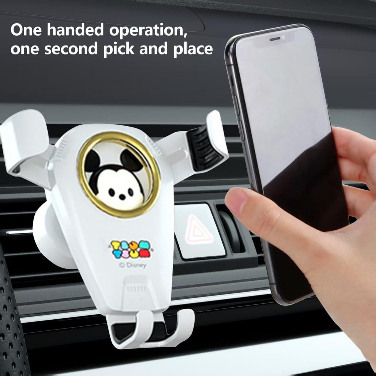 Soporte para Teléfono de Coche Minnie - Clip Ventilación Ajustable