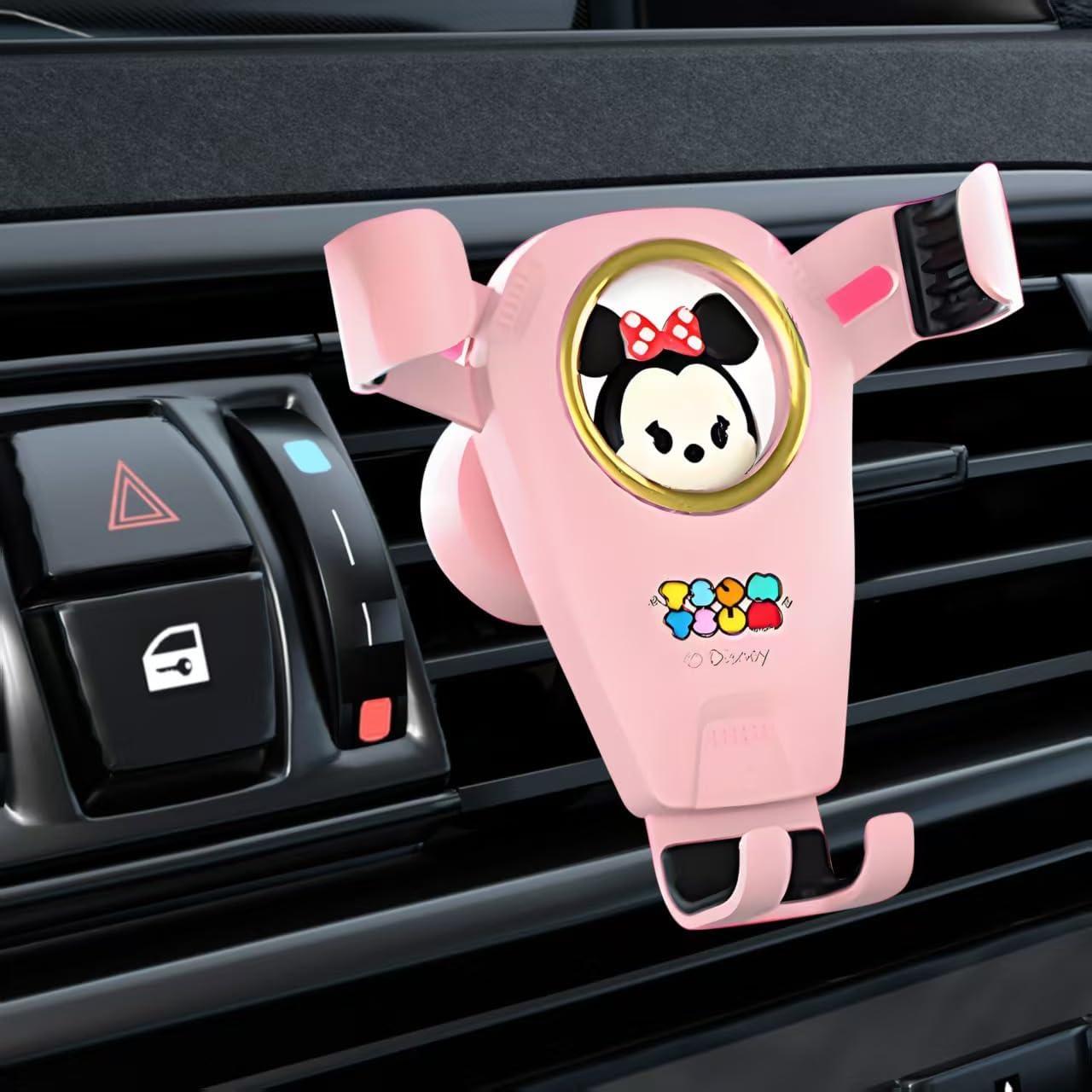 Soporte para Teléfono de Coche Minnie - Clip Ventilación Ajustable