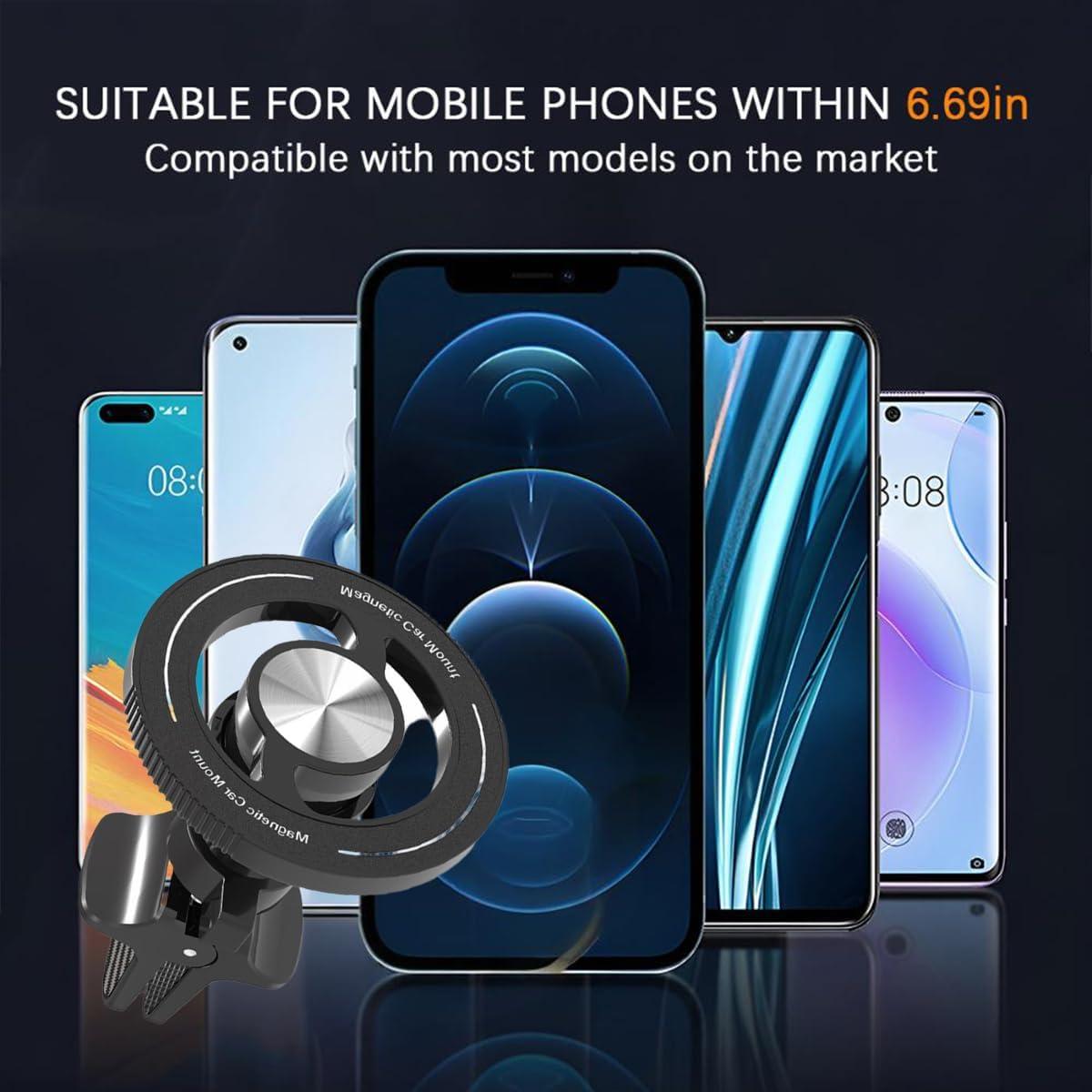 Soporte Magnético para Teléfono de Coche Sandfren Ajustable 360°