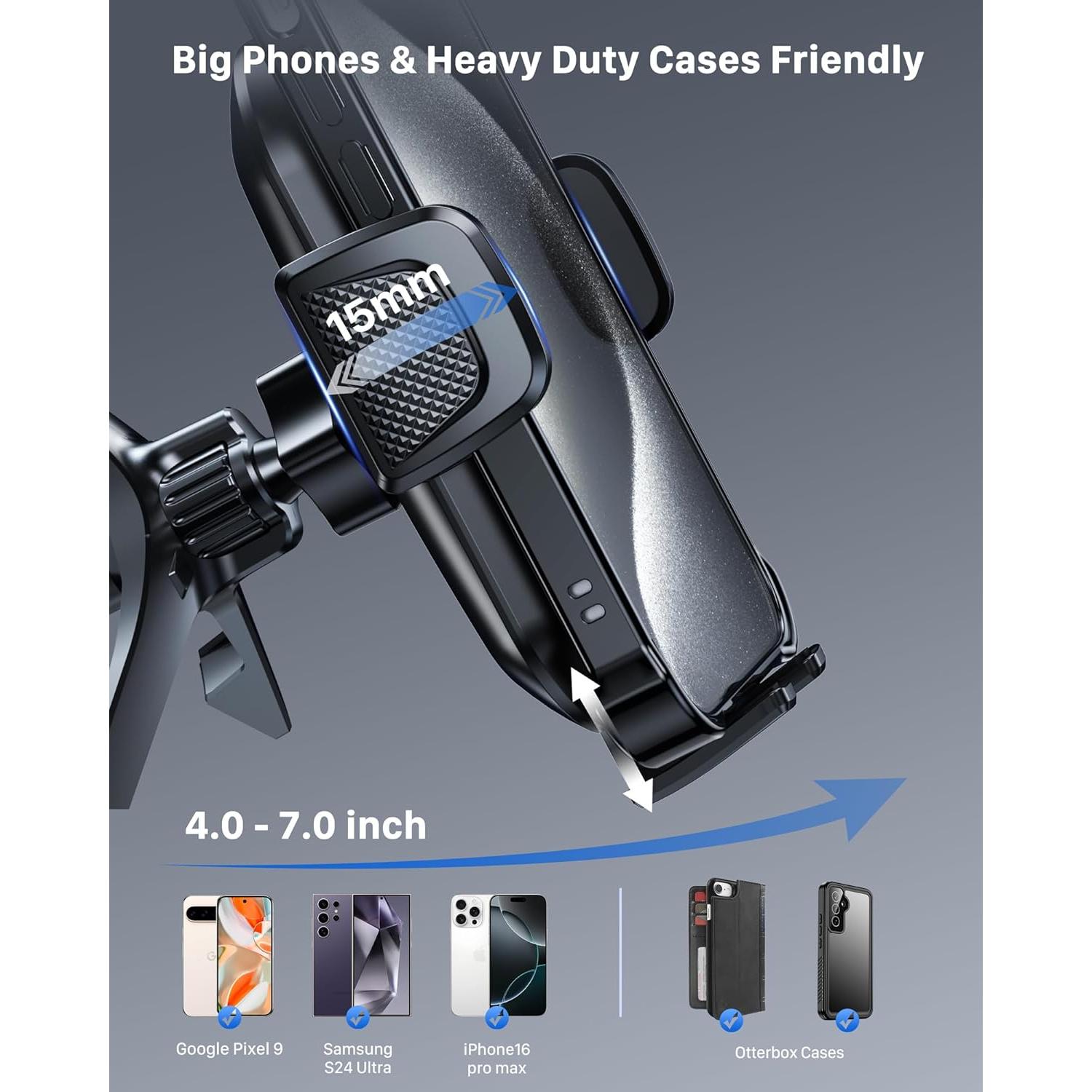 Soporte para teléfono de coche YOSH para ventilación redonda