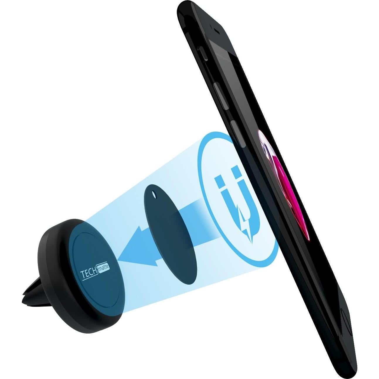 Soporte Magnético para Teléfono de Coche TechMatte - Negro