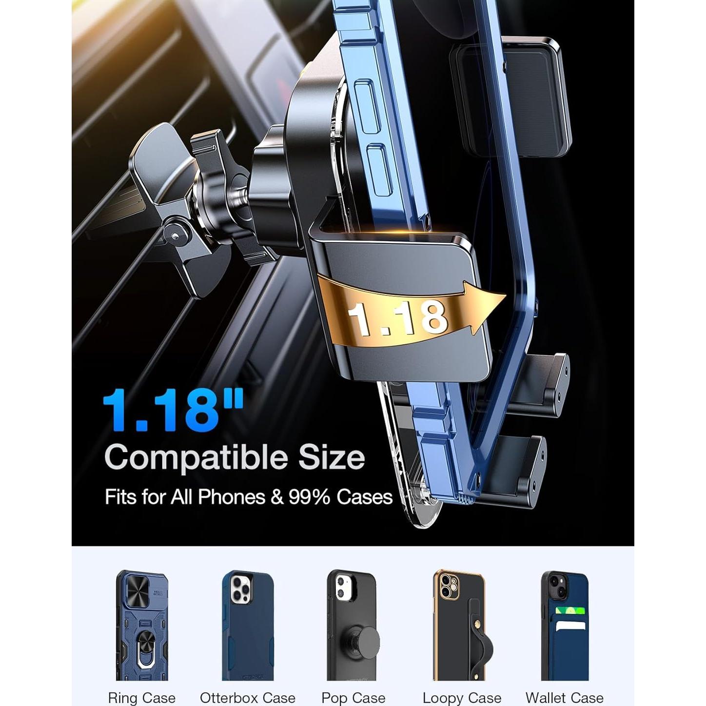 Soporte para Teléfono de Coche AKESEPE 2025 - Succión Fuerte