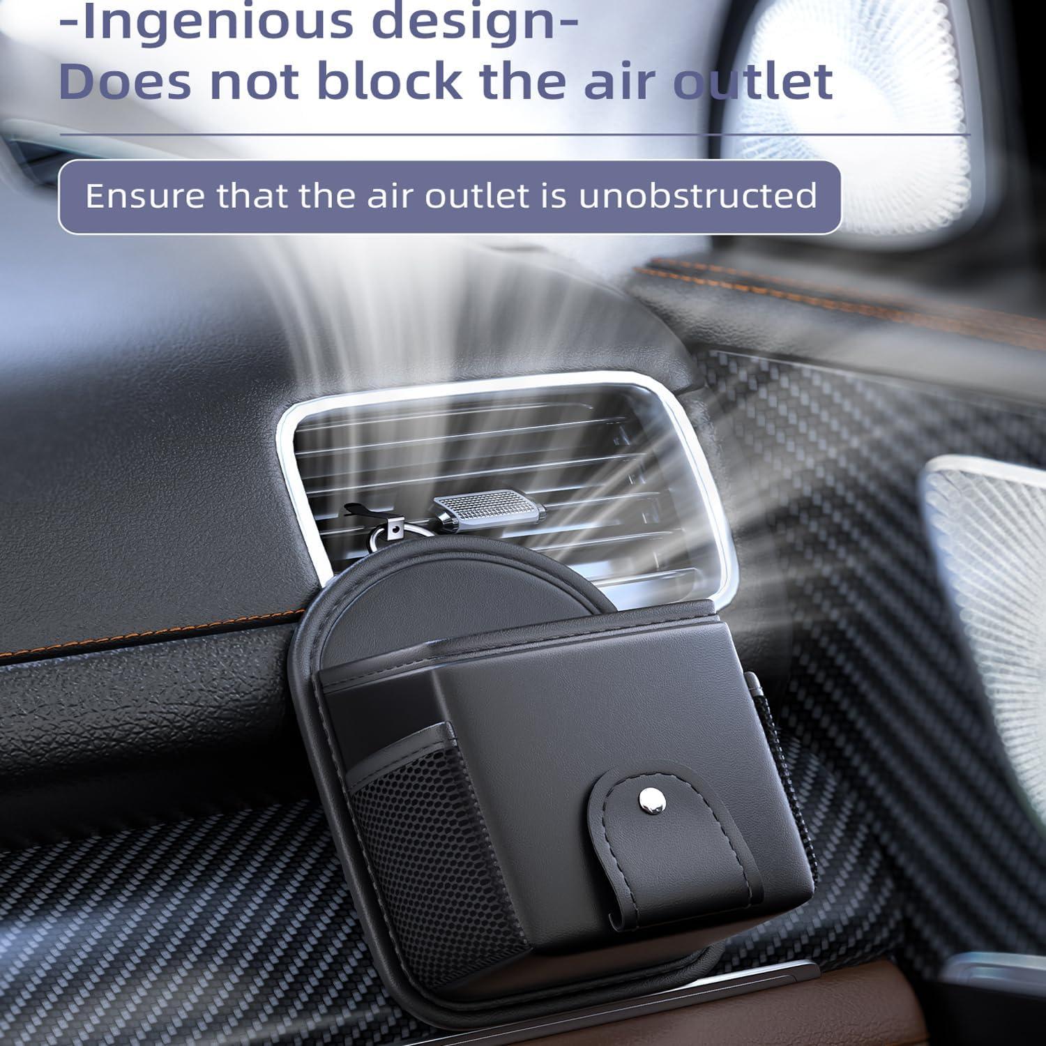 Organizador de coche iLulala para ventilación - Negro