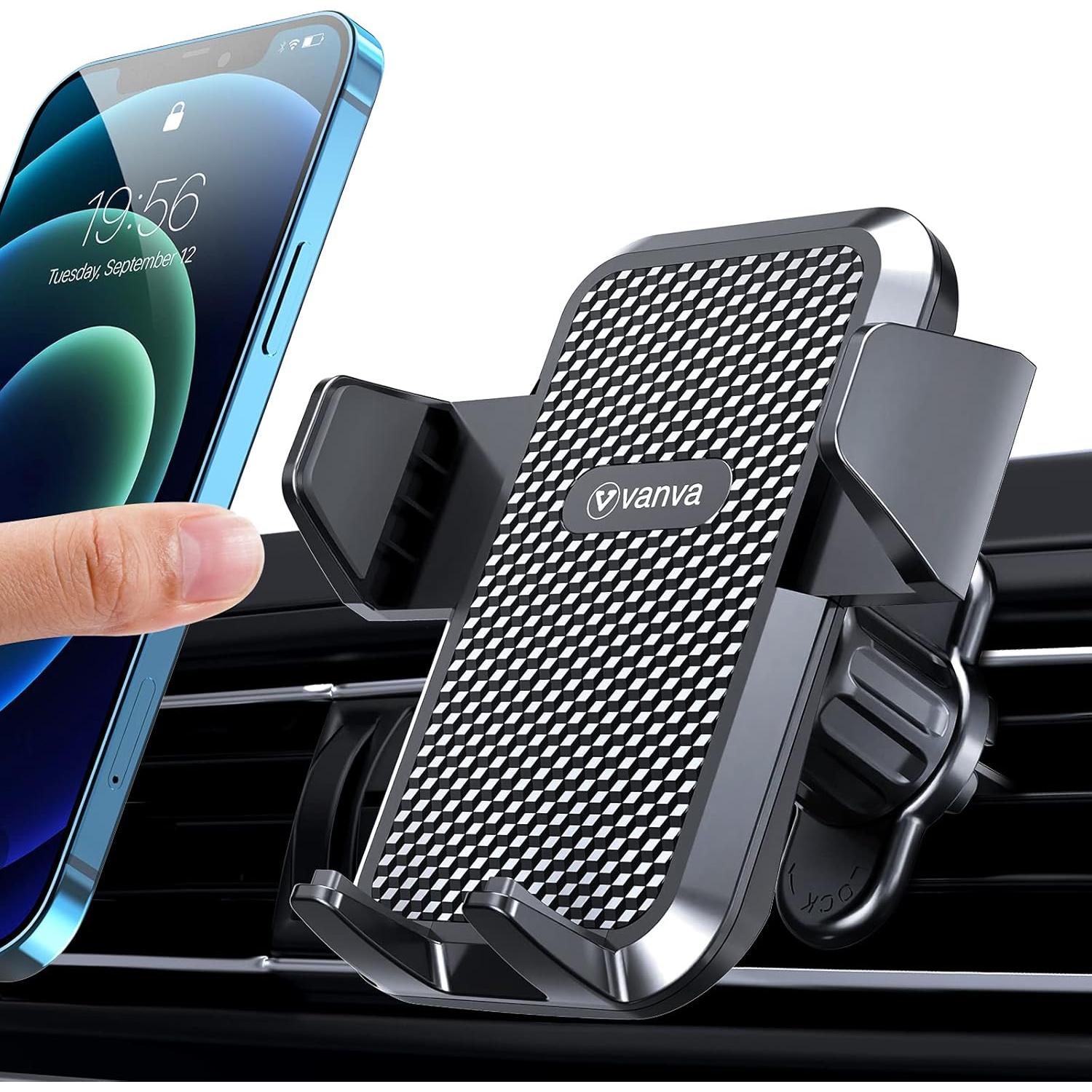 Soporte Universal para Teléfono de Coche Vanva - Ajustable y Antideslizante