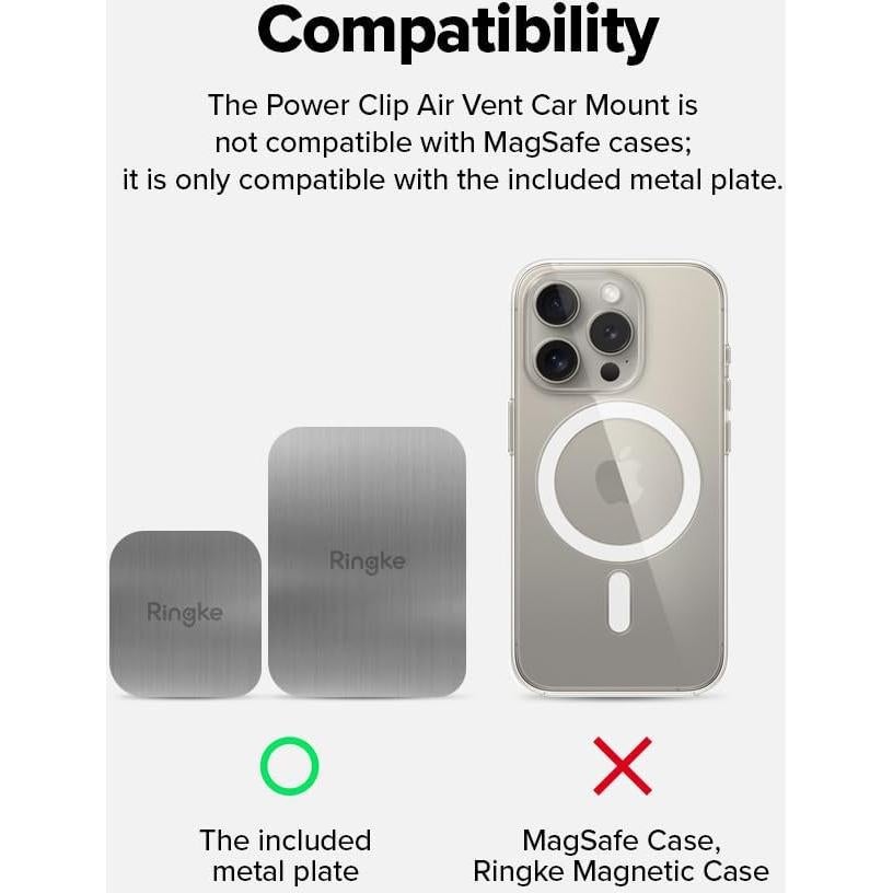 Soporte para Teléfono en Coche Ringke Power Clip Vent 360°