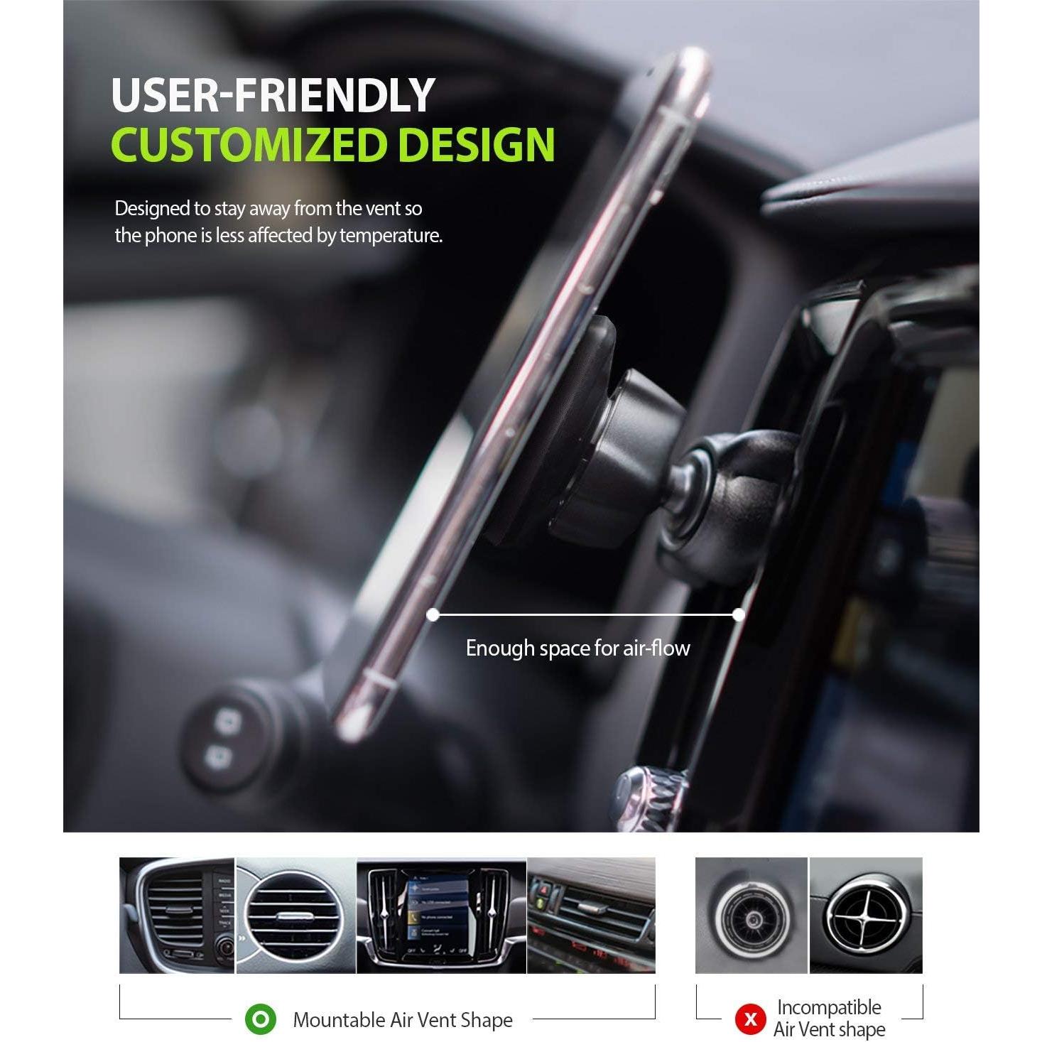 Soporte para Teléfono en Coche Ringke Power Clip Vent 360°