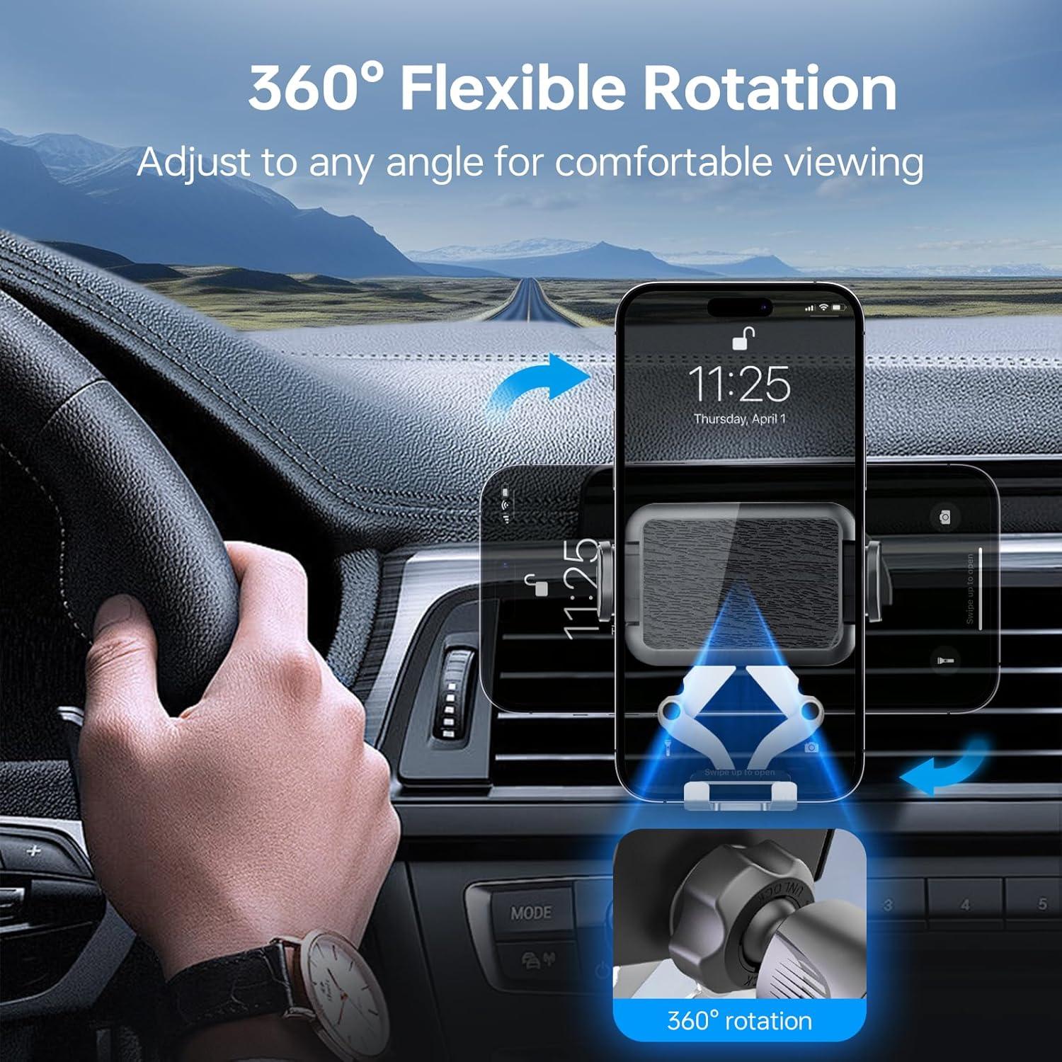 Soporte para Teléfono en Auto Mechrig 938001 Ajustable 360°