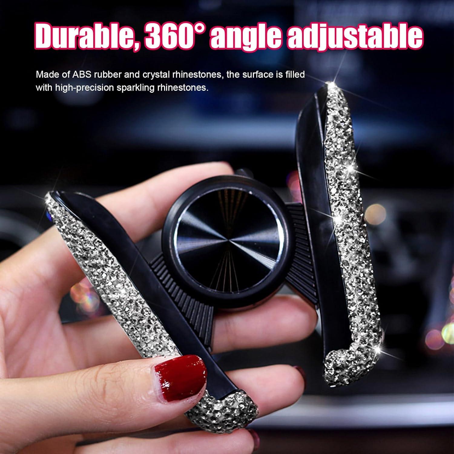 Soporte para Teléfono de Coche Dickno Brillante Ajustable 360°