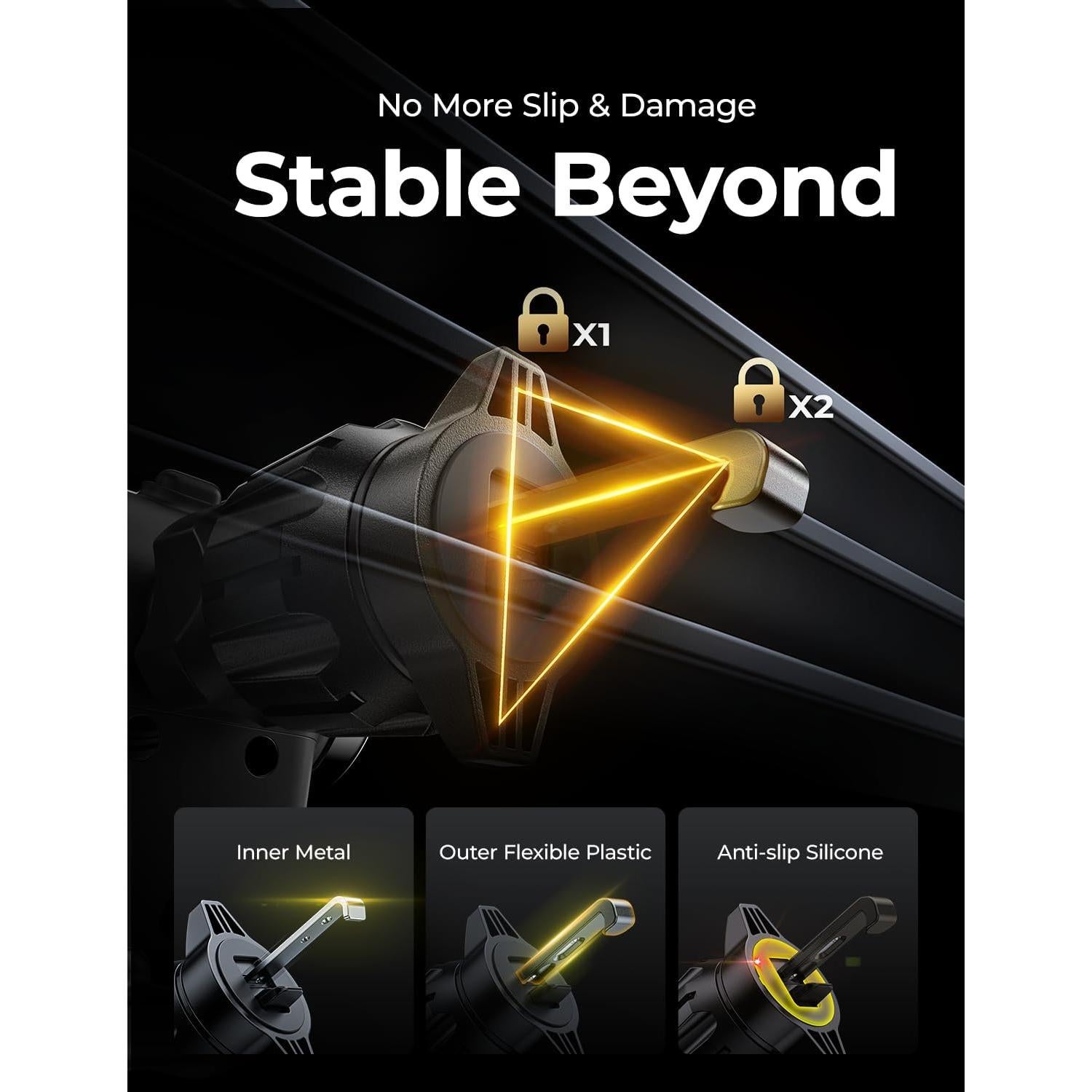 Soporte de Teléfono para Auto LISEN Ventilación Ajustable 2024