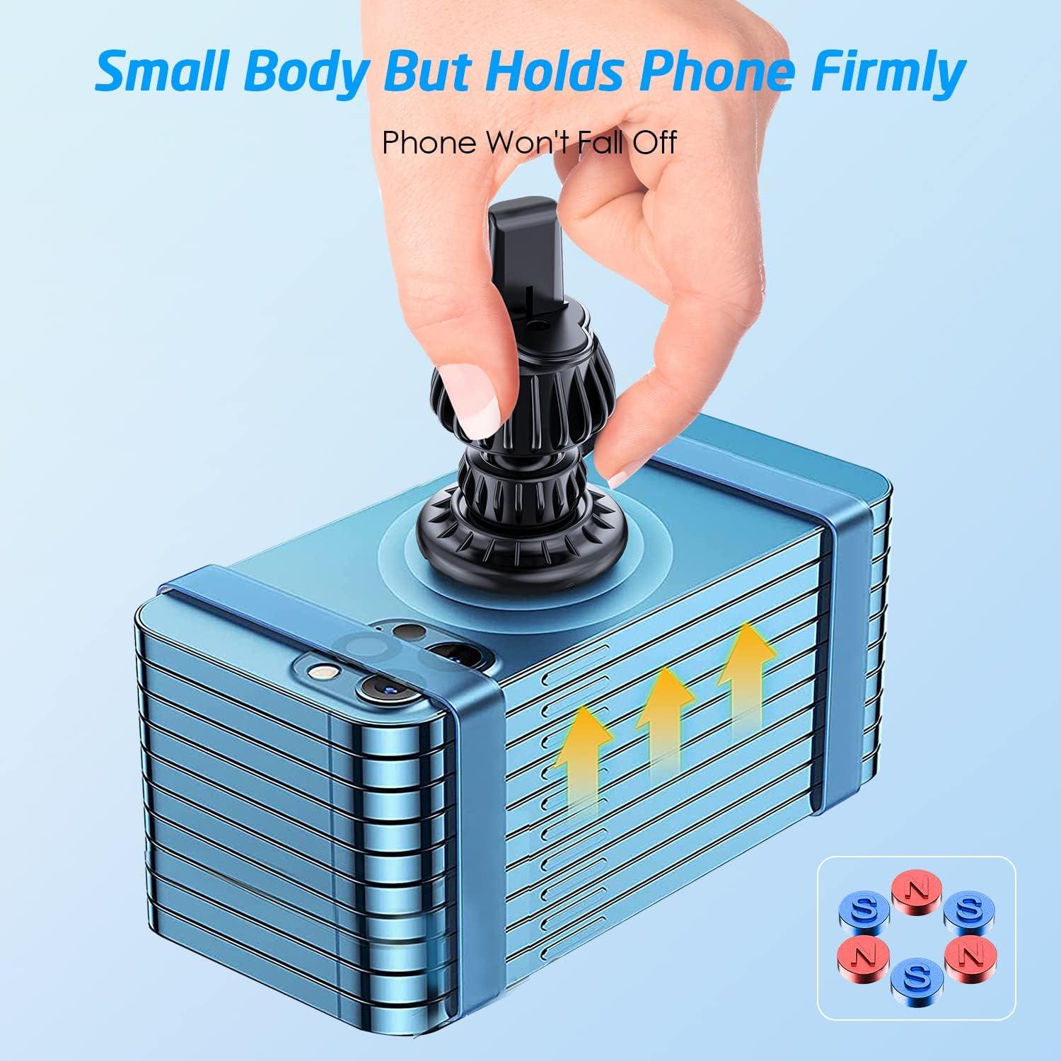 Soporte Magnético para Coche WixGear - 2 Paquete, Fácil Instalación