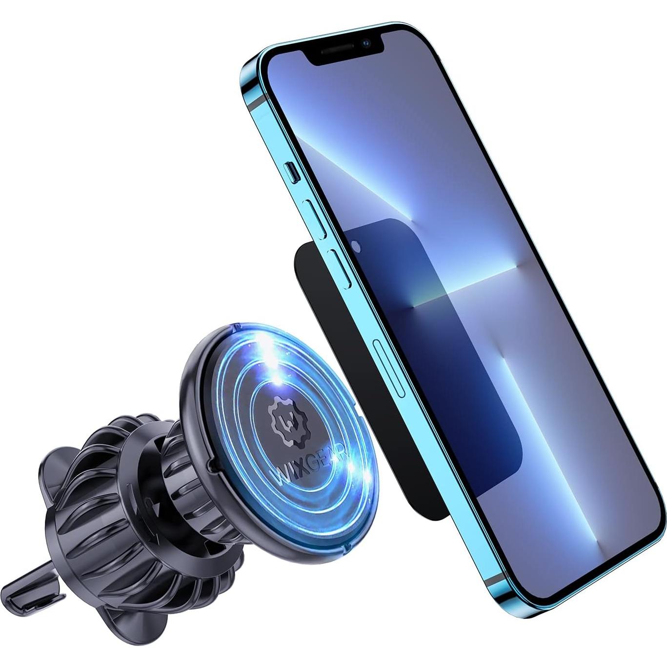 Soporte Magnético para Coche WixGear - 2 Paquete, Fácil Instalación