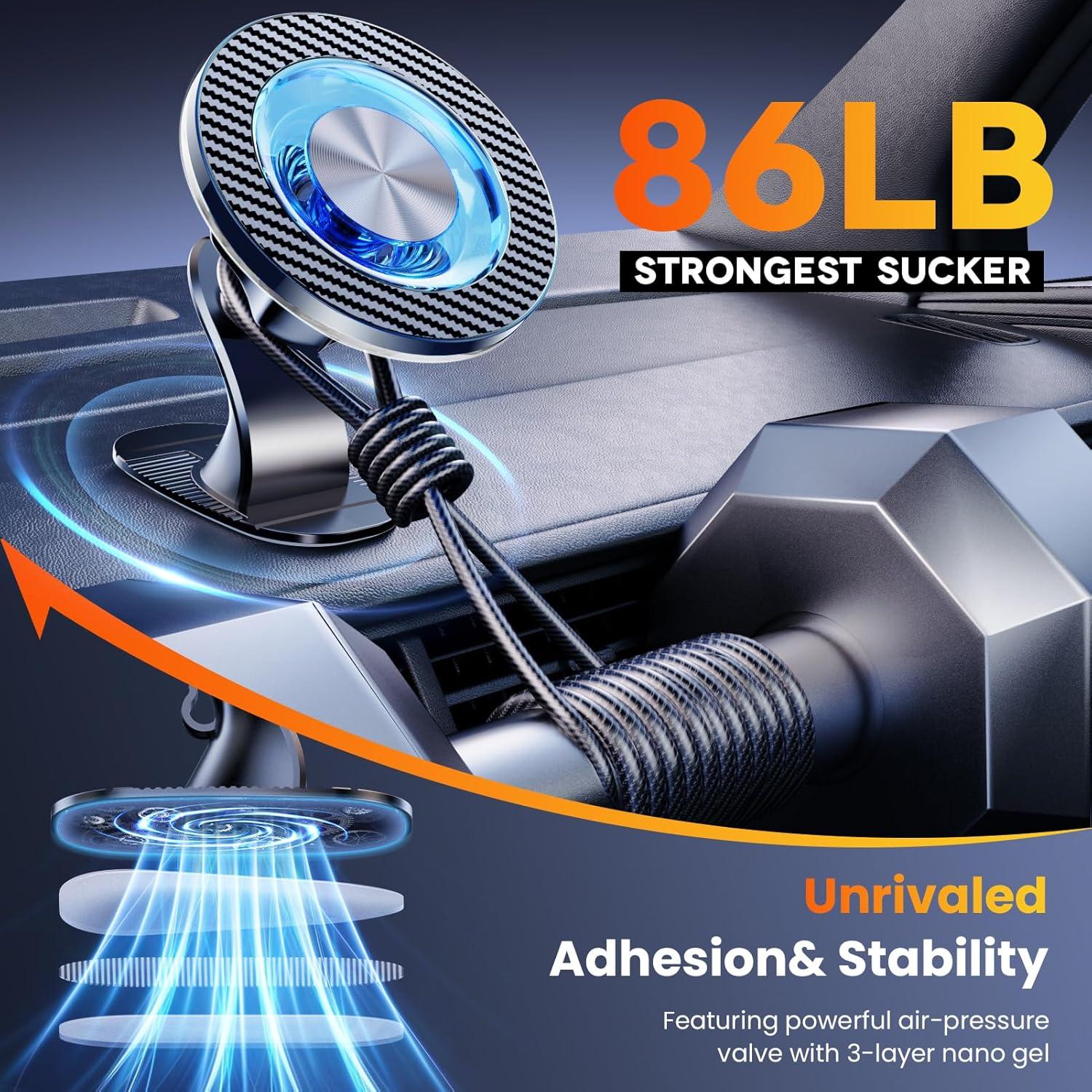 Soporte Magnético para Coche Coneclat con Doble Gancho y 22 Imán