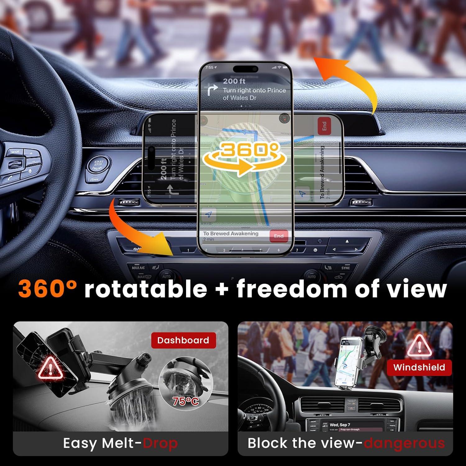 Soporte Magnético para Coche Coneclat con Doble Gancho y 22 Imán