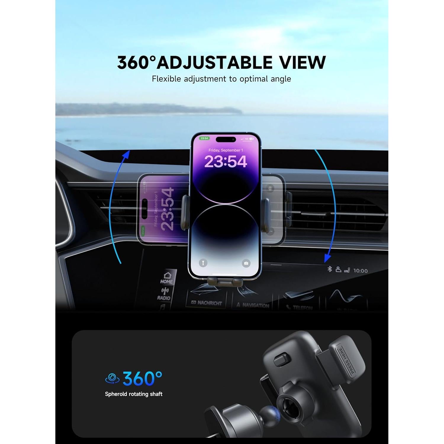 Soporte para Teléfono de Coche COOEXES HK2S 360° Universal