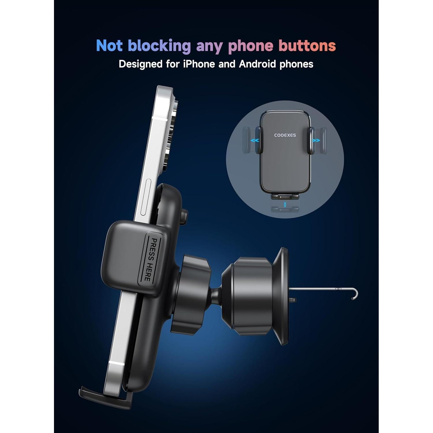 Soporte para Teléfono de Coche COOEXES HK2S 360° Universal