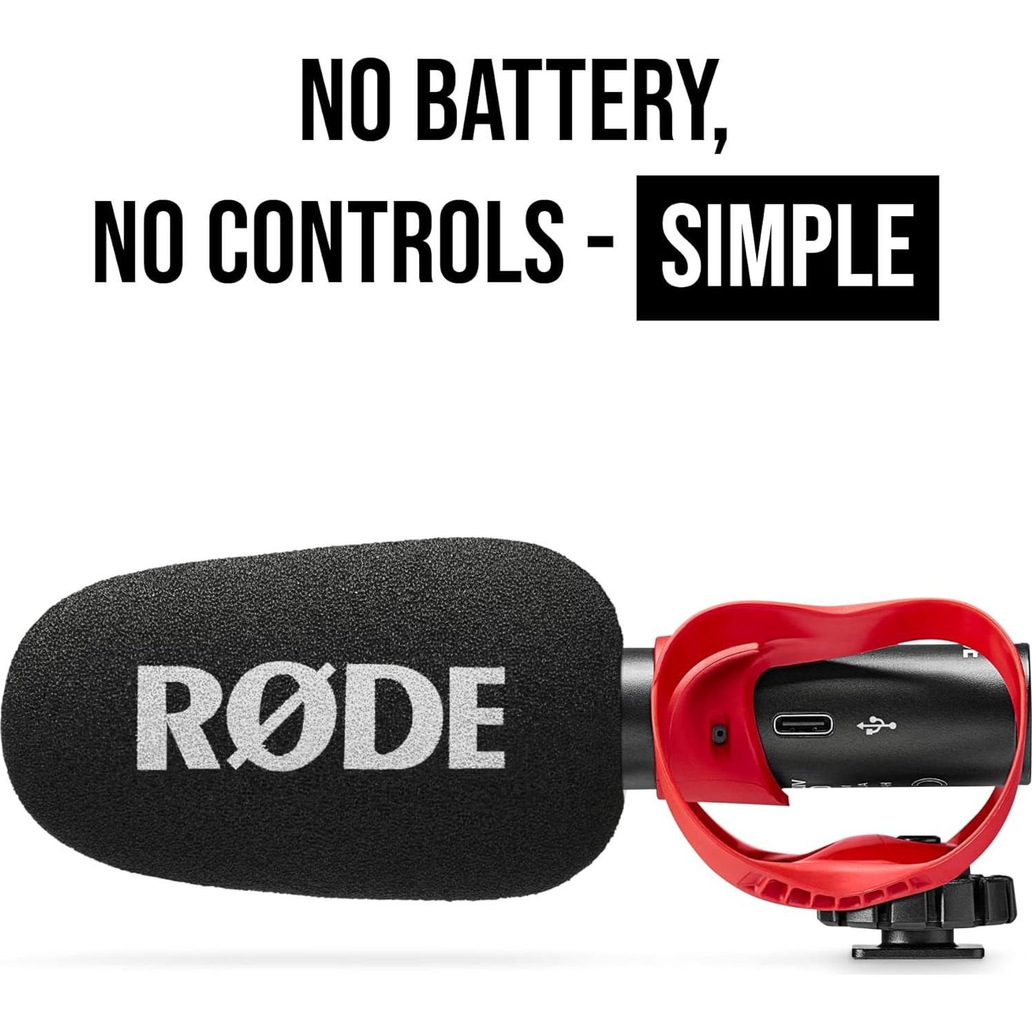 Micrófono de Escopeta RØDE VideoMic GO II Helix 3ra Gen