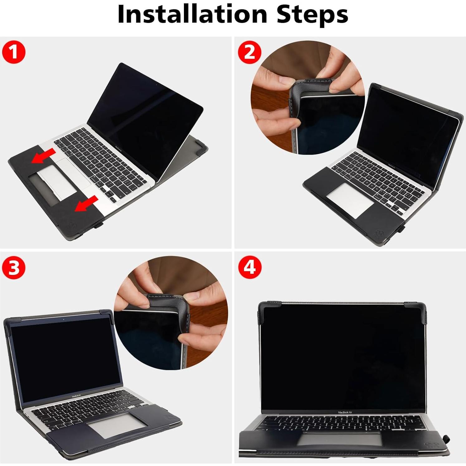 Funda de Cuero TYTX para MacBook Air 13" A2337 A2179 A1932