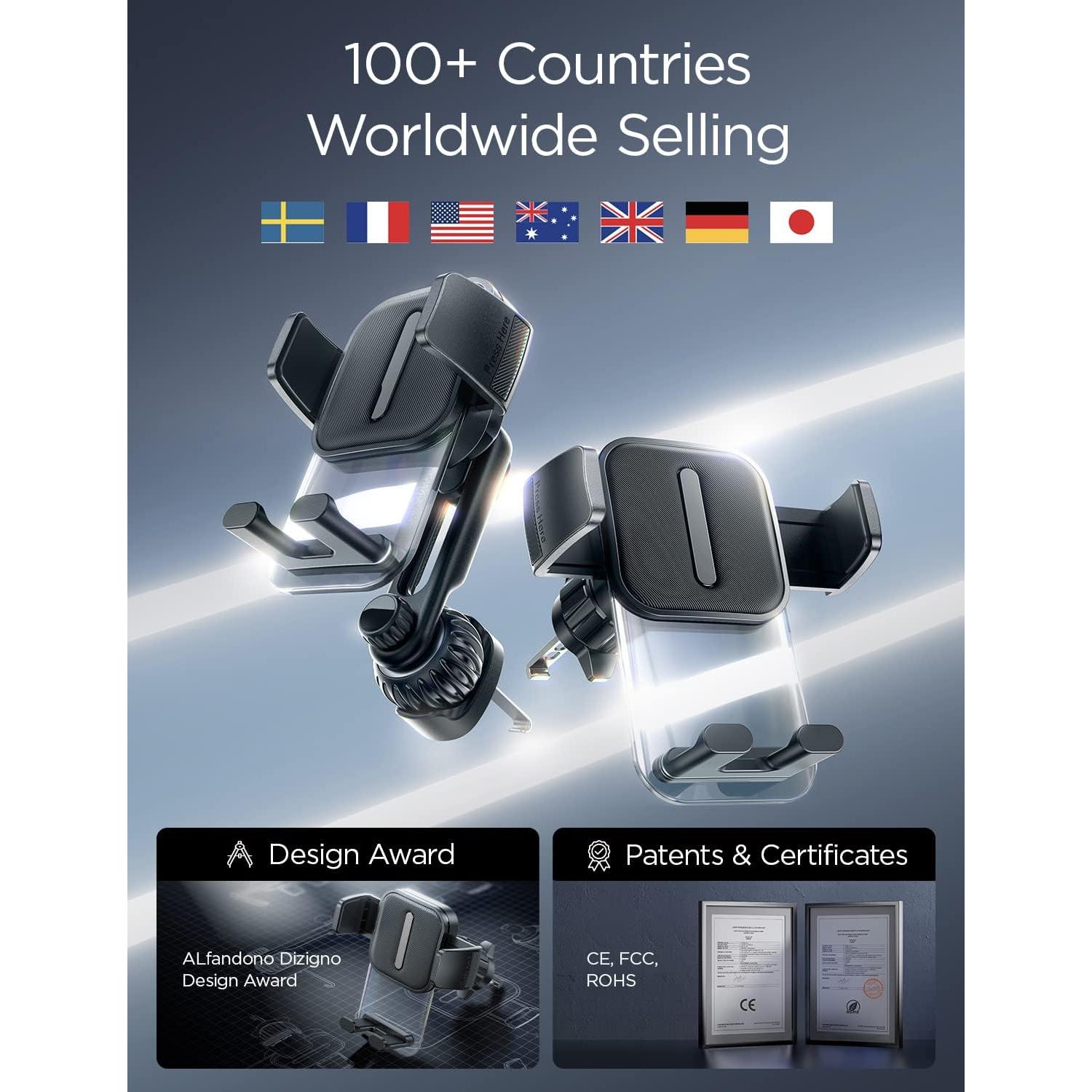 Soporte para Teléfono LISEN para Auto con Clip de Extensión