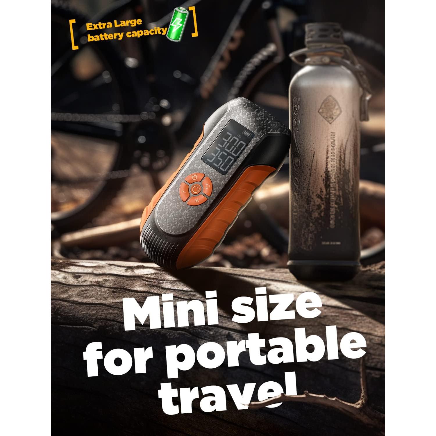 Bomba de Bicicleta Eléctrica LISEN 150 PSI Inalámbrica 0.54 kg