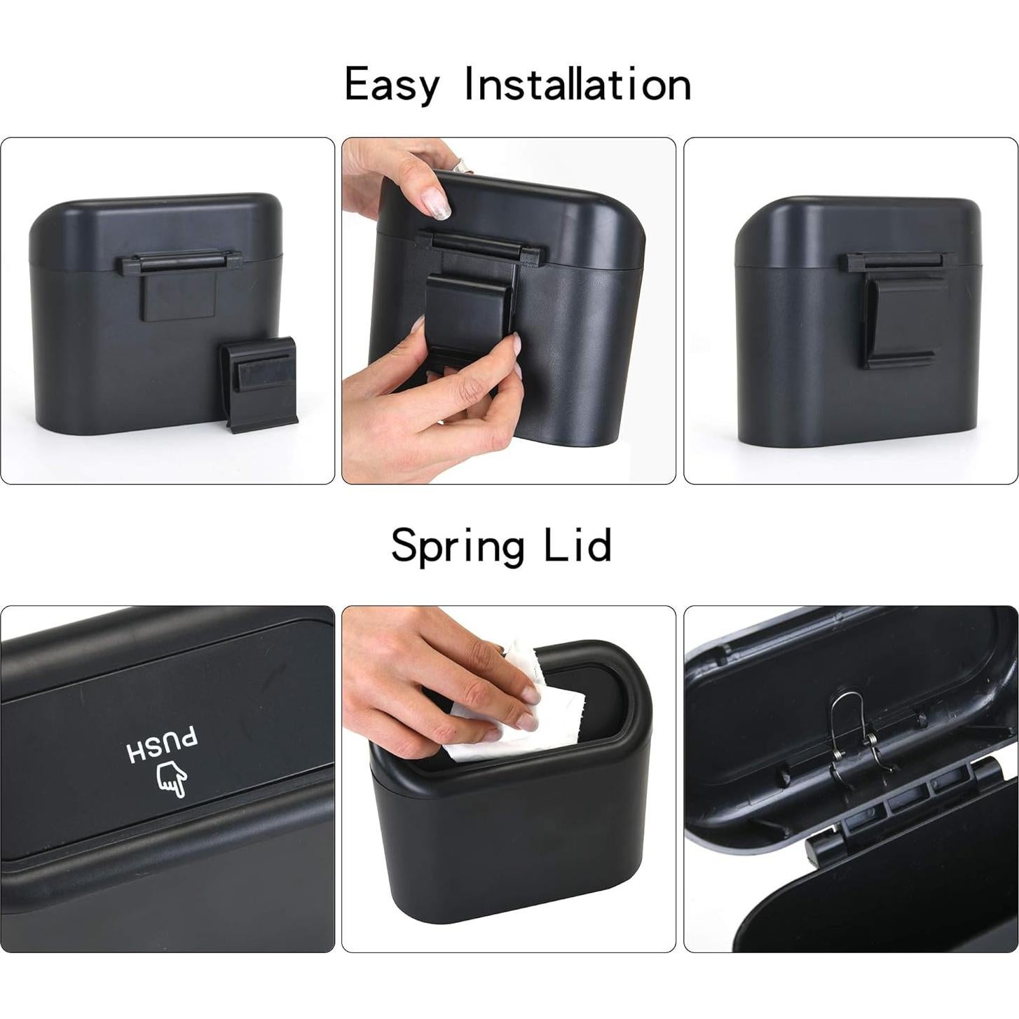 Basurero Colgante CZWL&HG Mini Portátil Impermeable 1.89L