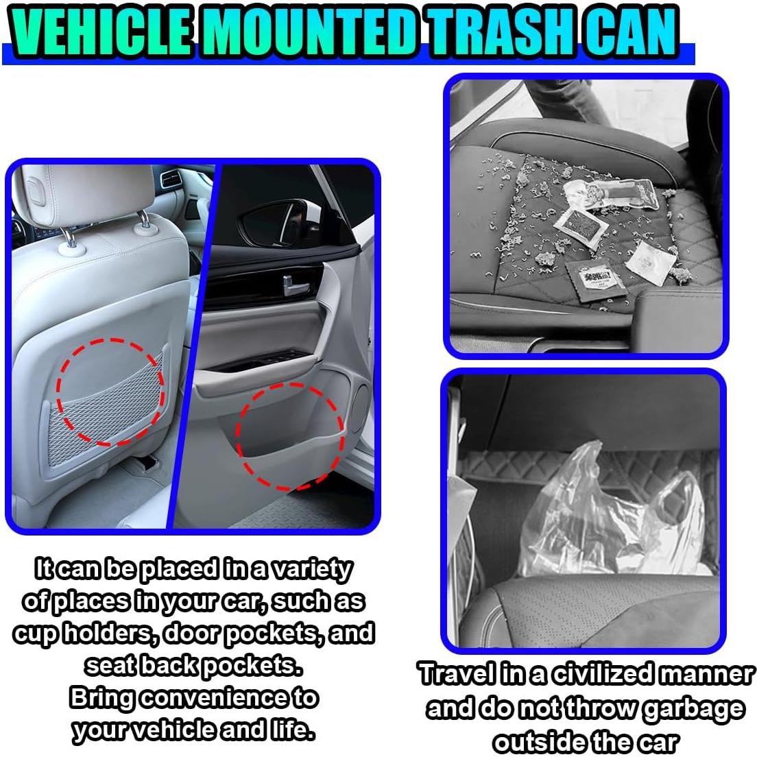 Bote de Basura para Auto UHANBUT Resistente al Agua 19.3 cm