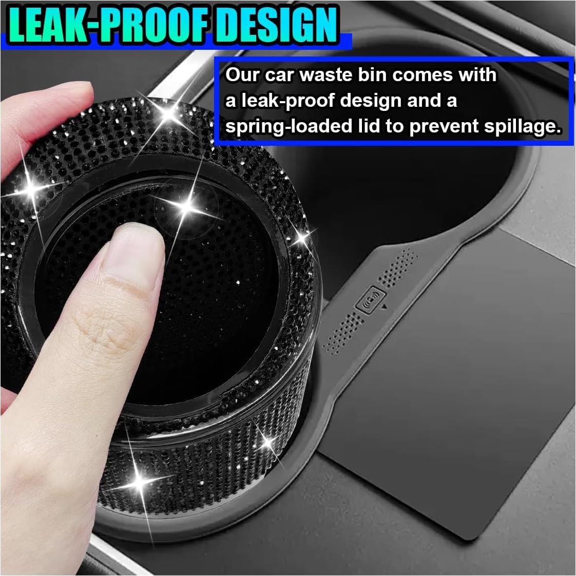 Bote de Basura para Auto UHANBUT Resistente al Agua 19.3 cm