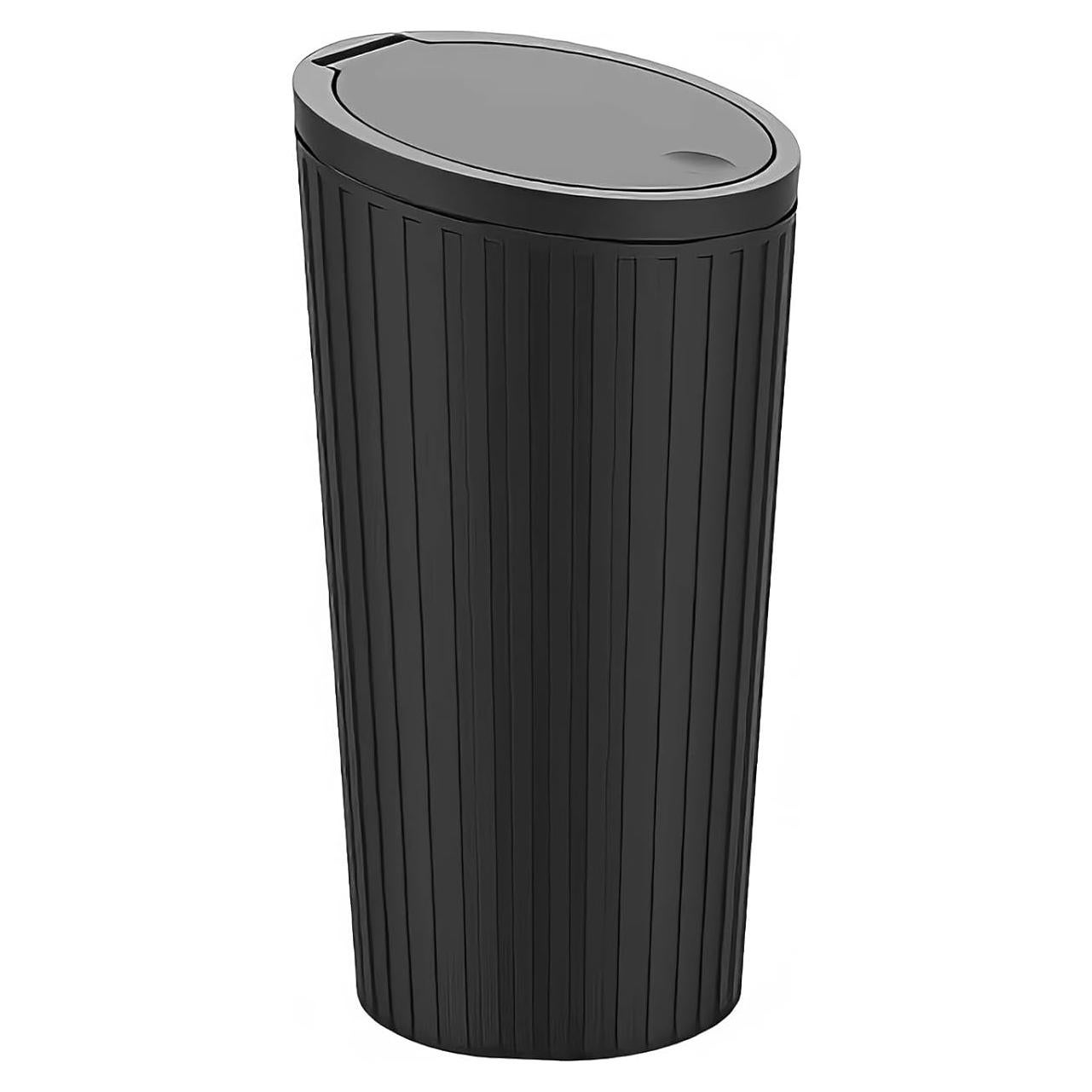 Basurero de coche FYNQTON 550ml a prueba de fugas negro