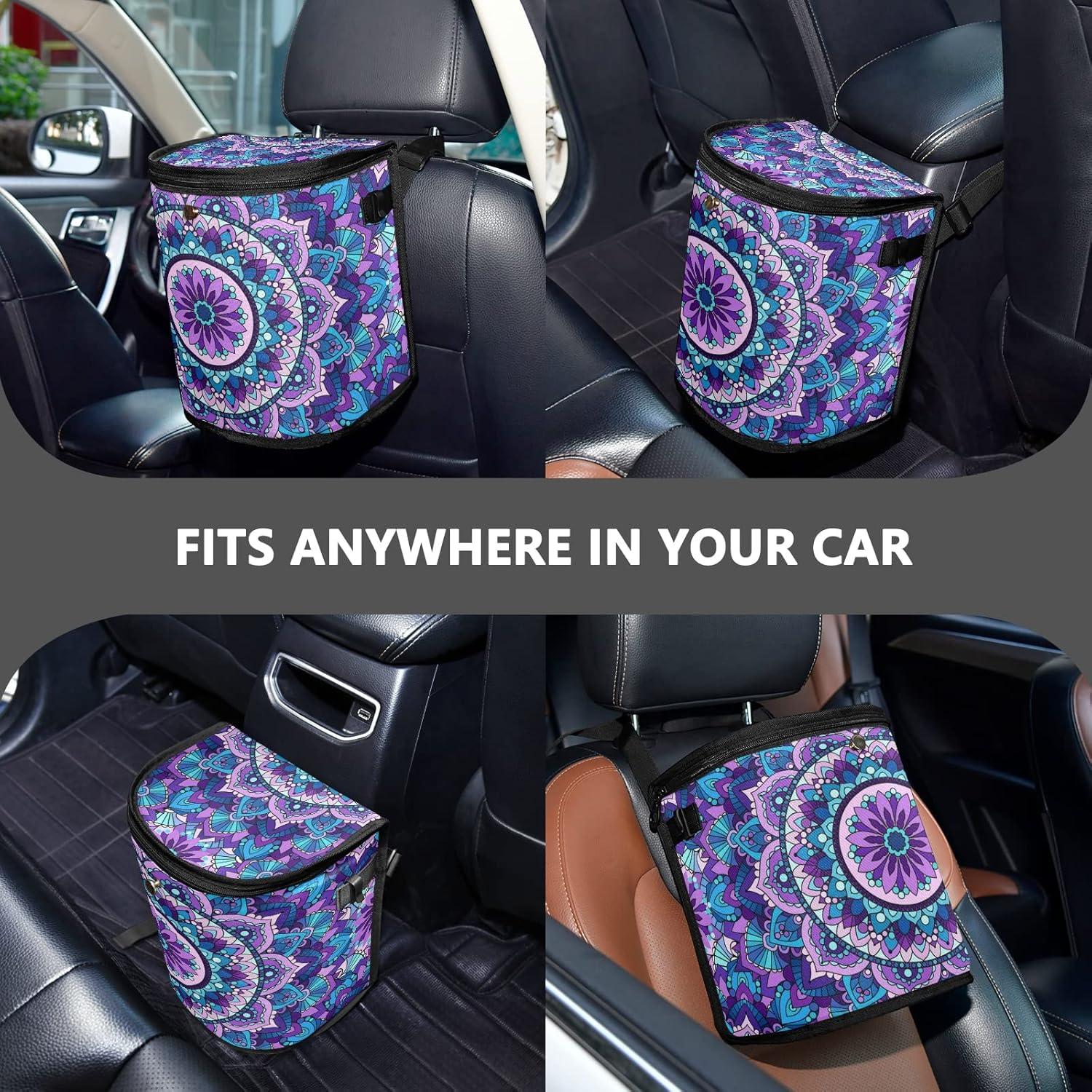 Basurero de Auto Bolaz Impermeable con Tapa Cremallera 28x23x18cm