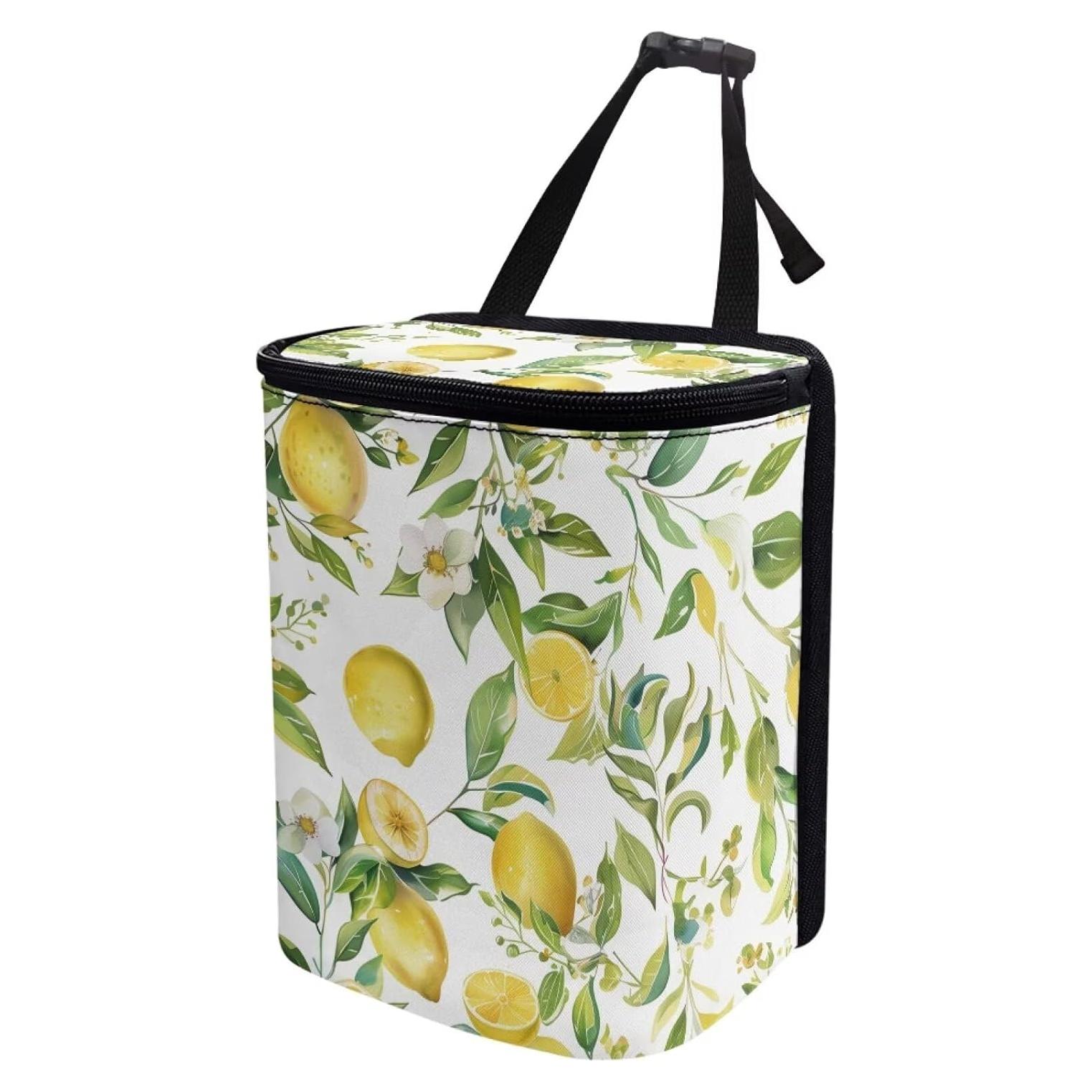 Basurero de Coche Dreaweet Limón a Prueba de Fugas 17x12x22cm