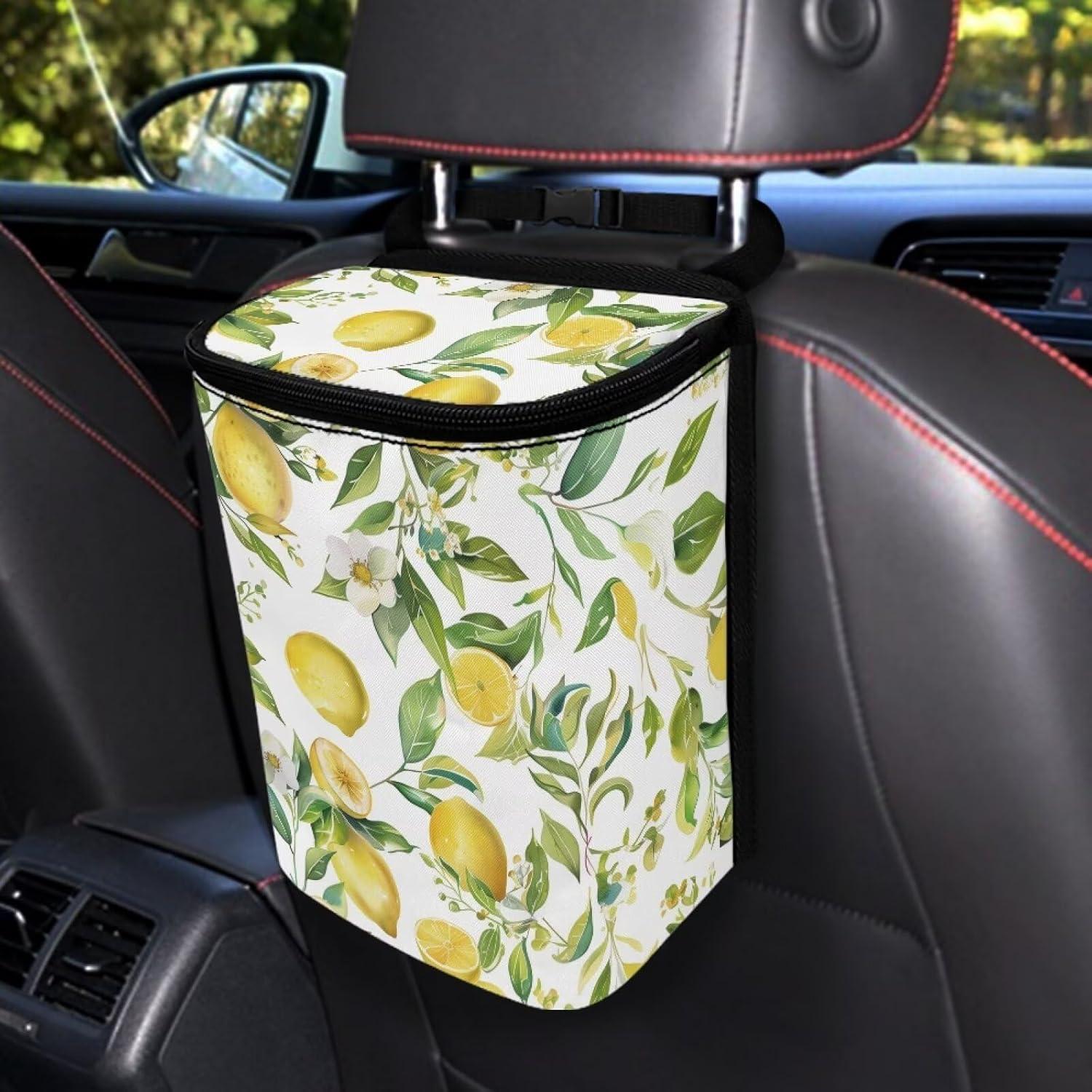 Basurero de Coche Dreaweet Limón a Prueba de Fugas 17x12x22cm