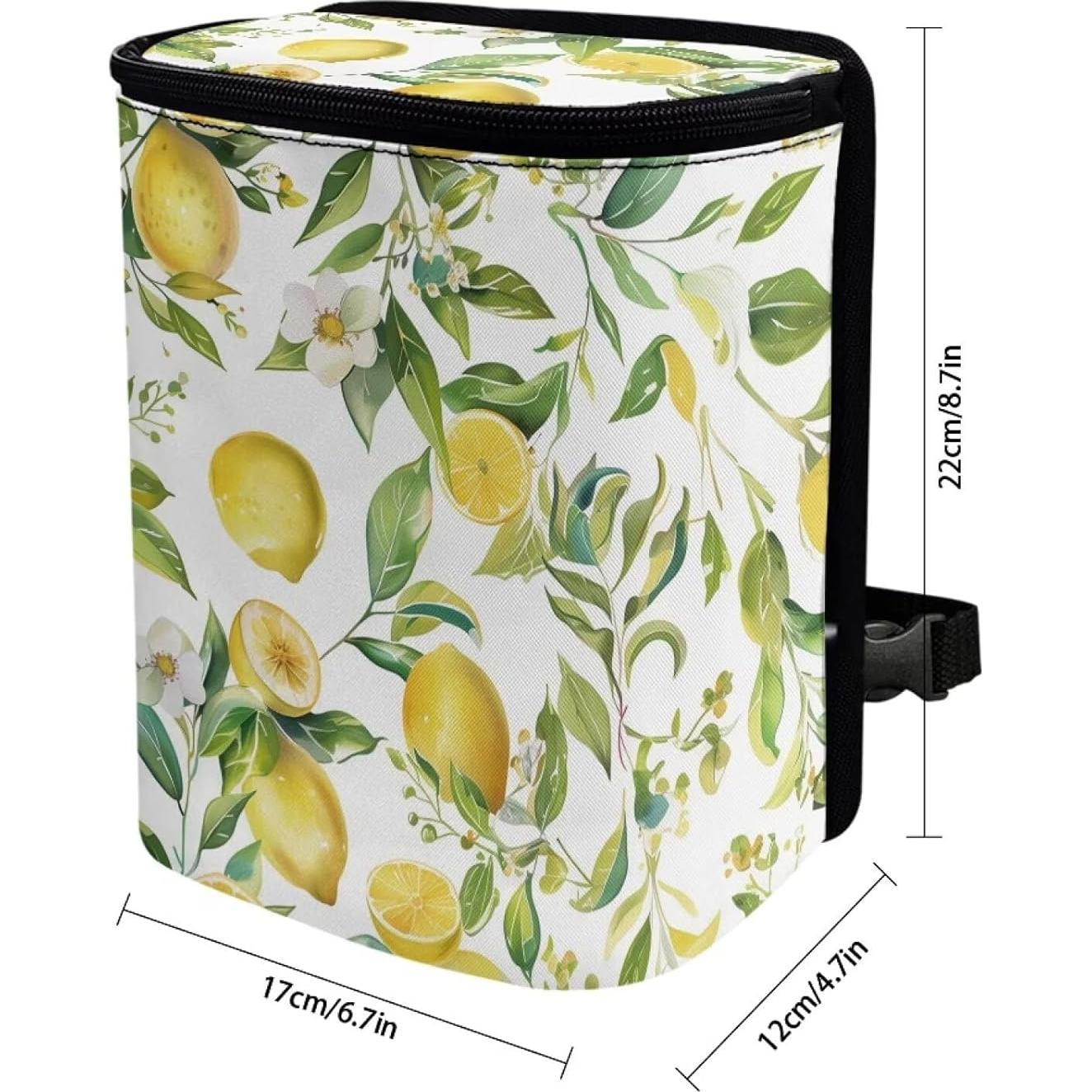 Basurero de Coche Dreaweet Limón a Prueba de Fugas 17x12x22cm