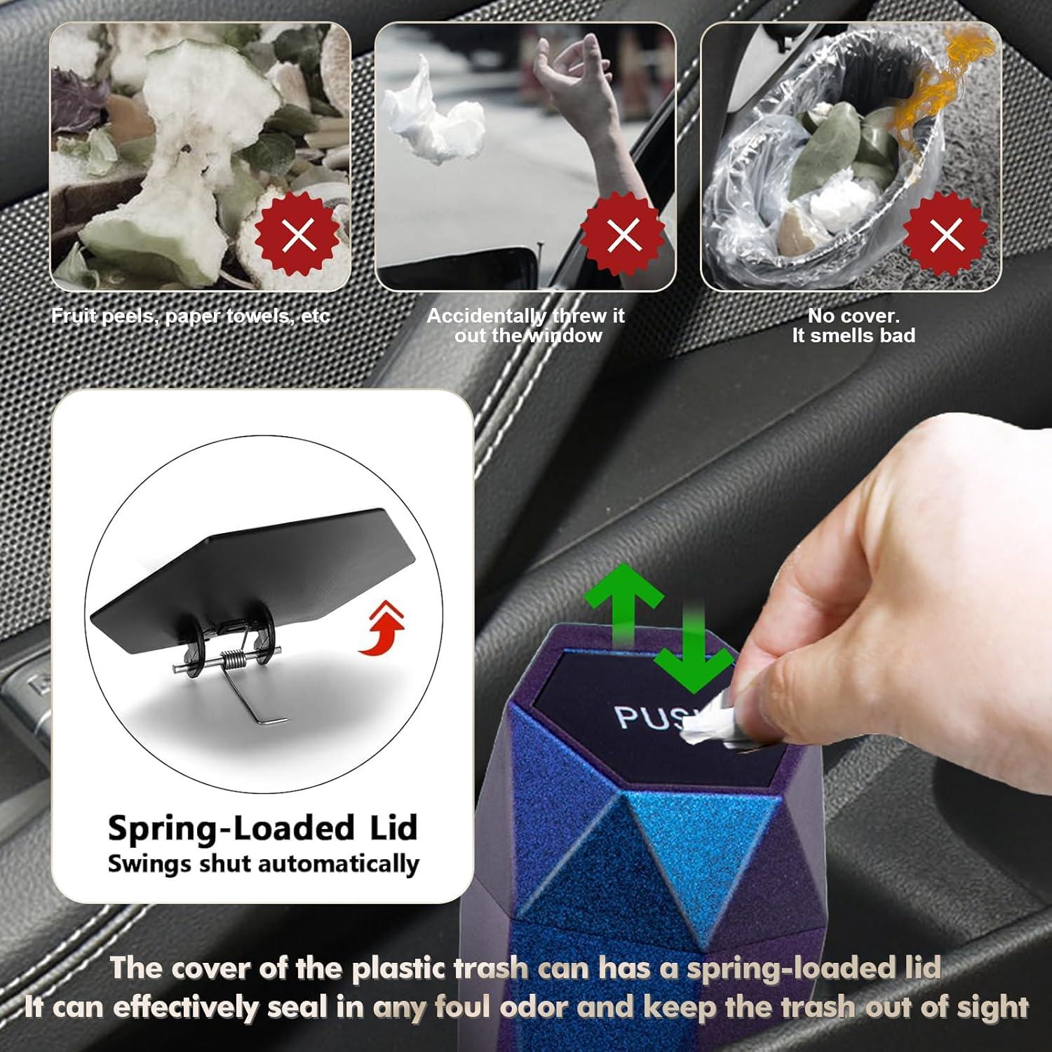 Basurero de Auto x xotic tech Mini a Prueba de Fugas Azul