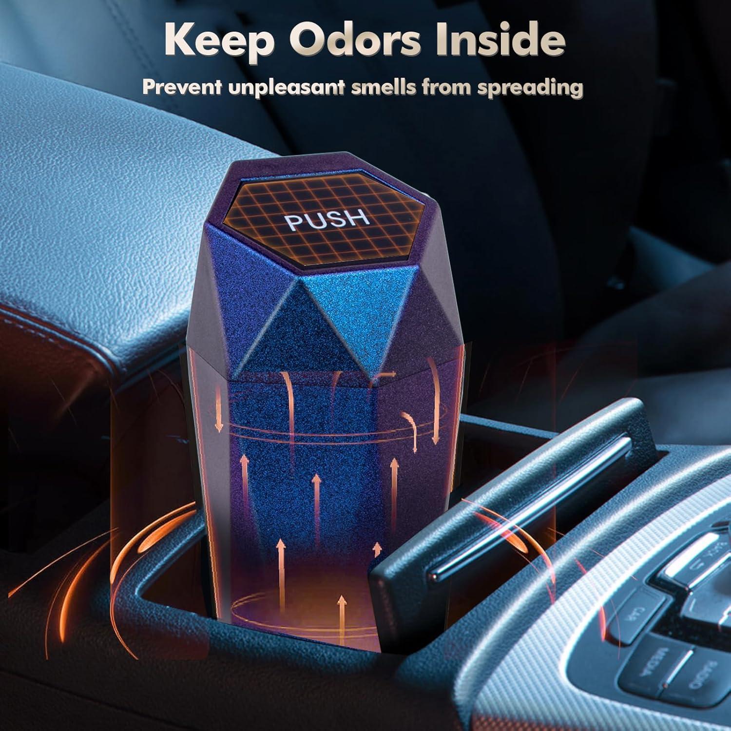 Basurero de Auto x xotic tech Mini a Prueba de Fugas Azul