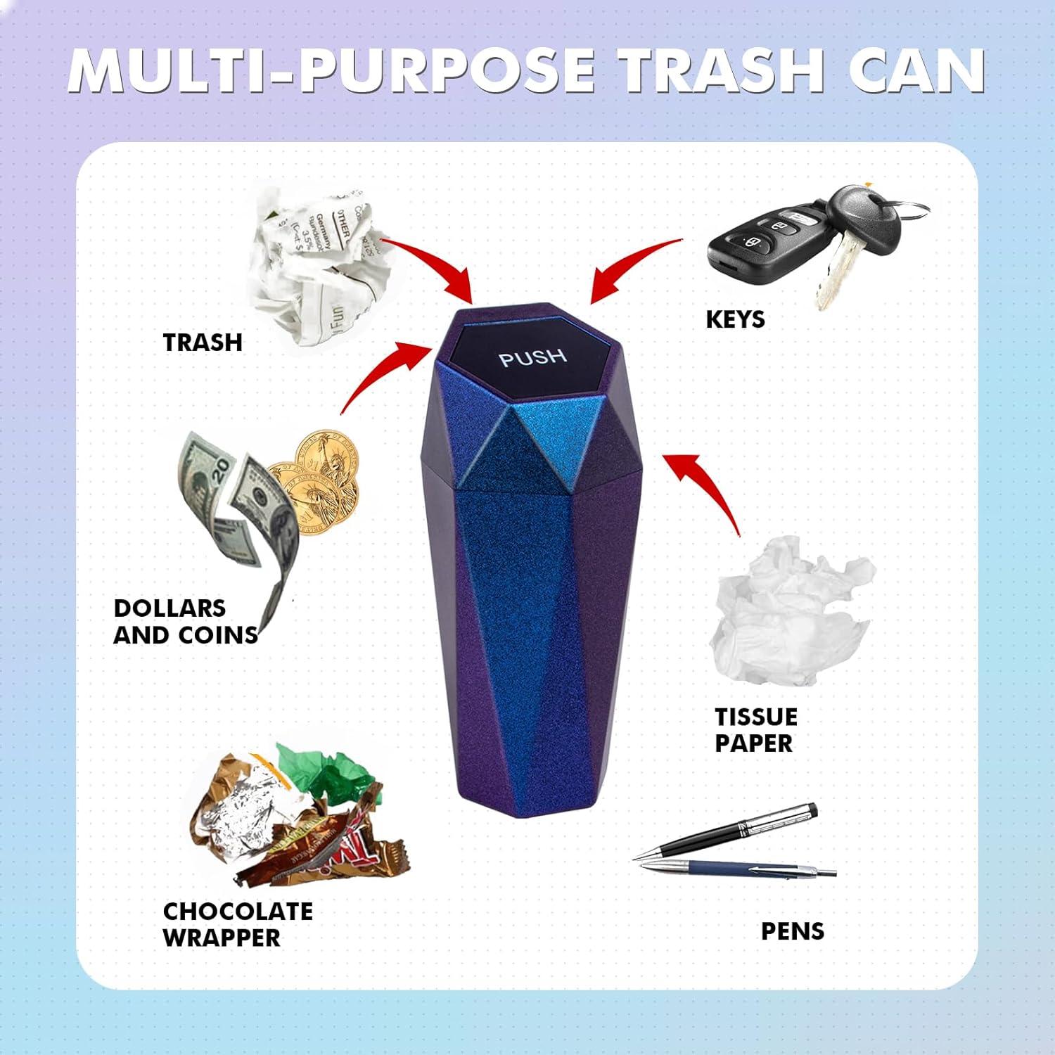 Basurero de Auto x xotic tech Mini a Prueba de Fugas Azul