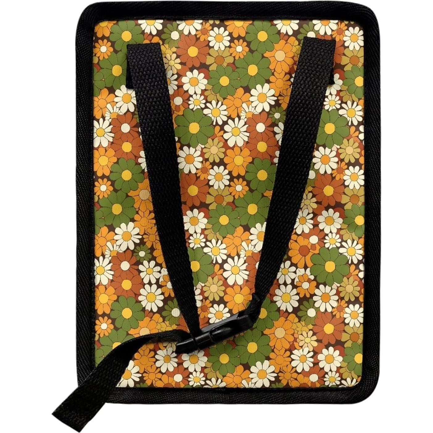 Basurero de Coche Oramclsy Hippie Flower Plegable 22.4x17cm