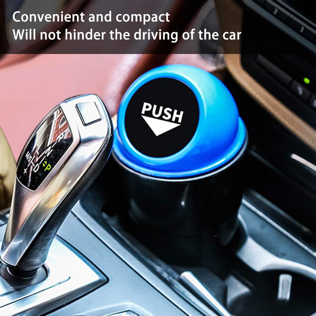 Bote de Basura para Auto YIOVVOM Azul 20 cm a Prueba de Fugas