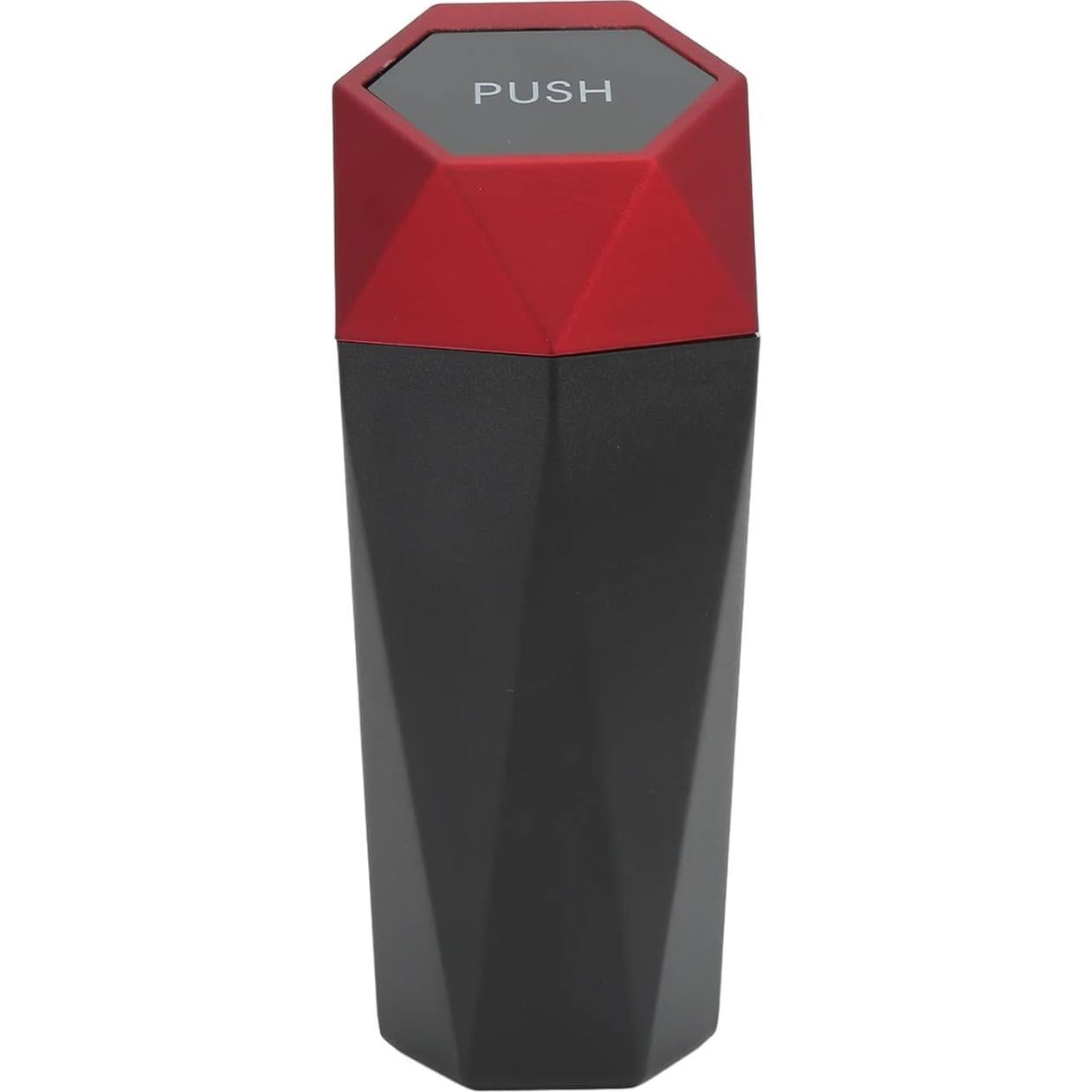 Basurero para Auto Aramox Rojo ABS con Tapa 20x8.8 cm