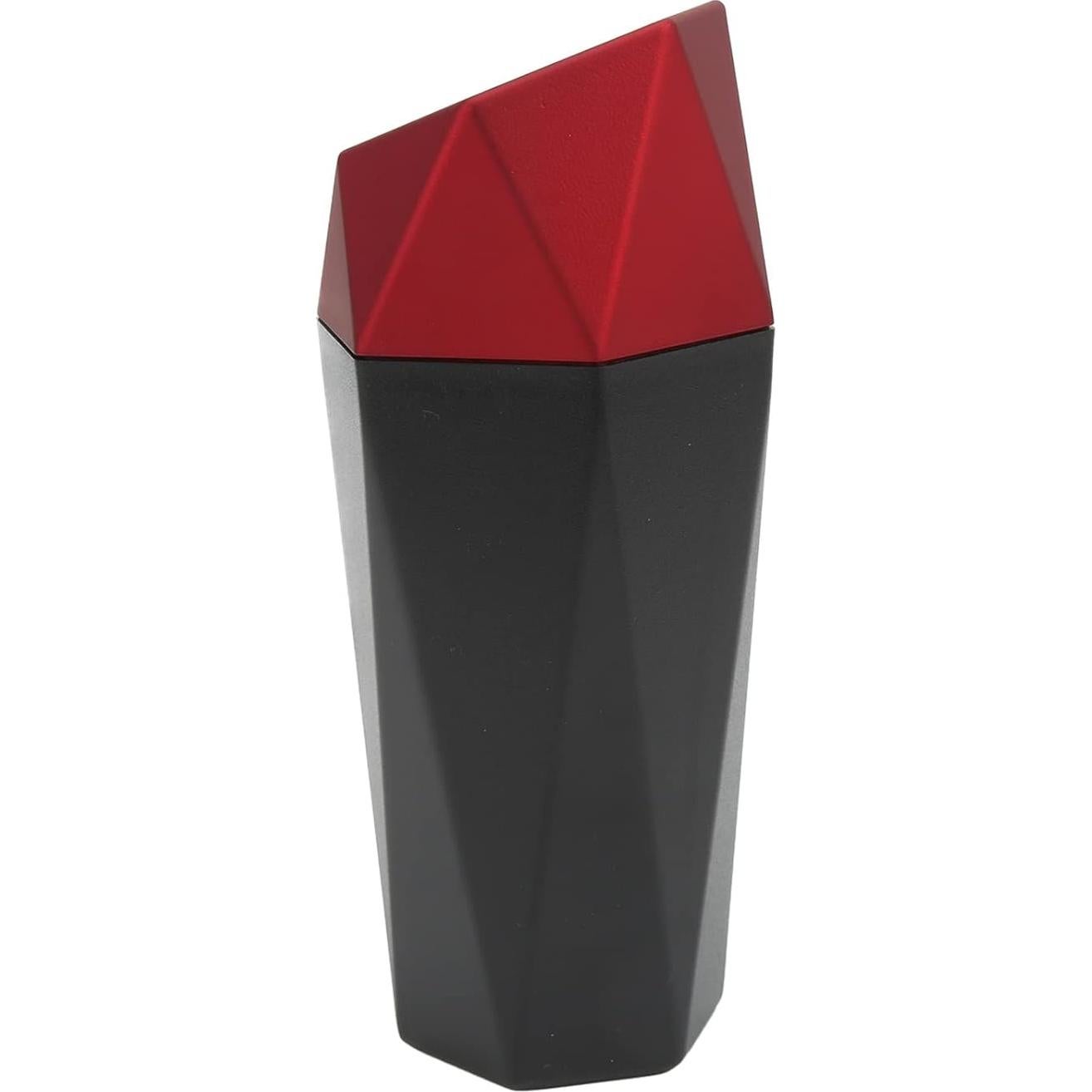 Basurero para Auto Aramox Rojo ABS con Tapa 20x8.8 cm