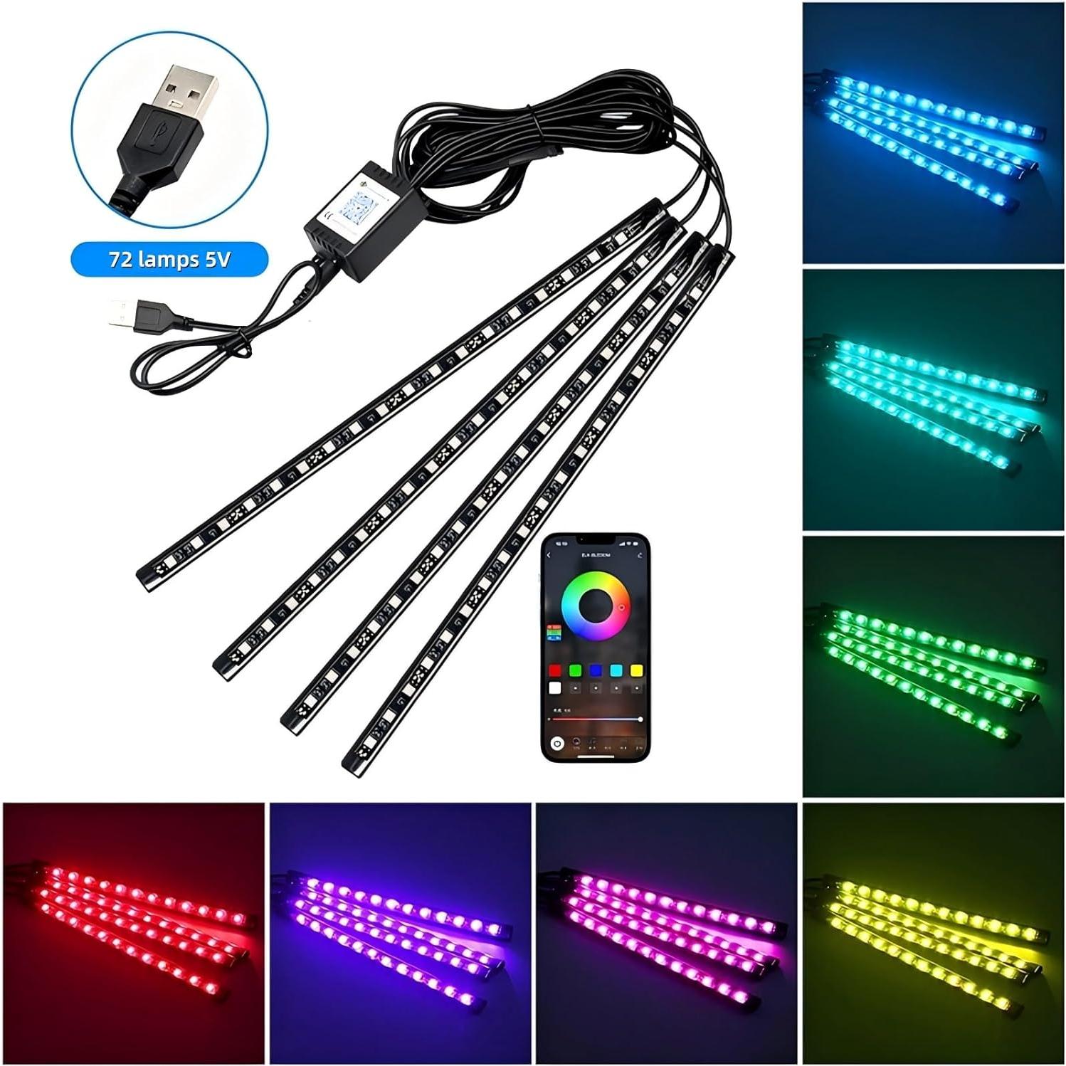 Tira de Luz LED Multicolor HAOQUOOU CD01 USB 5V para Auto