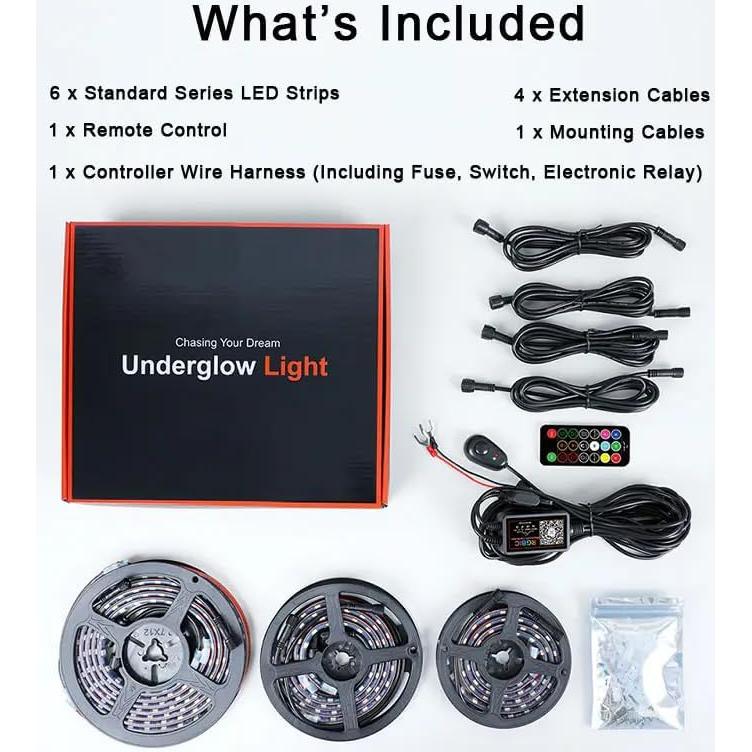 Luces LED de Subrayado ADRESUNO 12V, 6 PCS, Impermeables