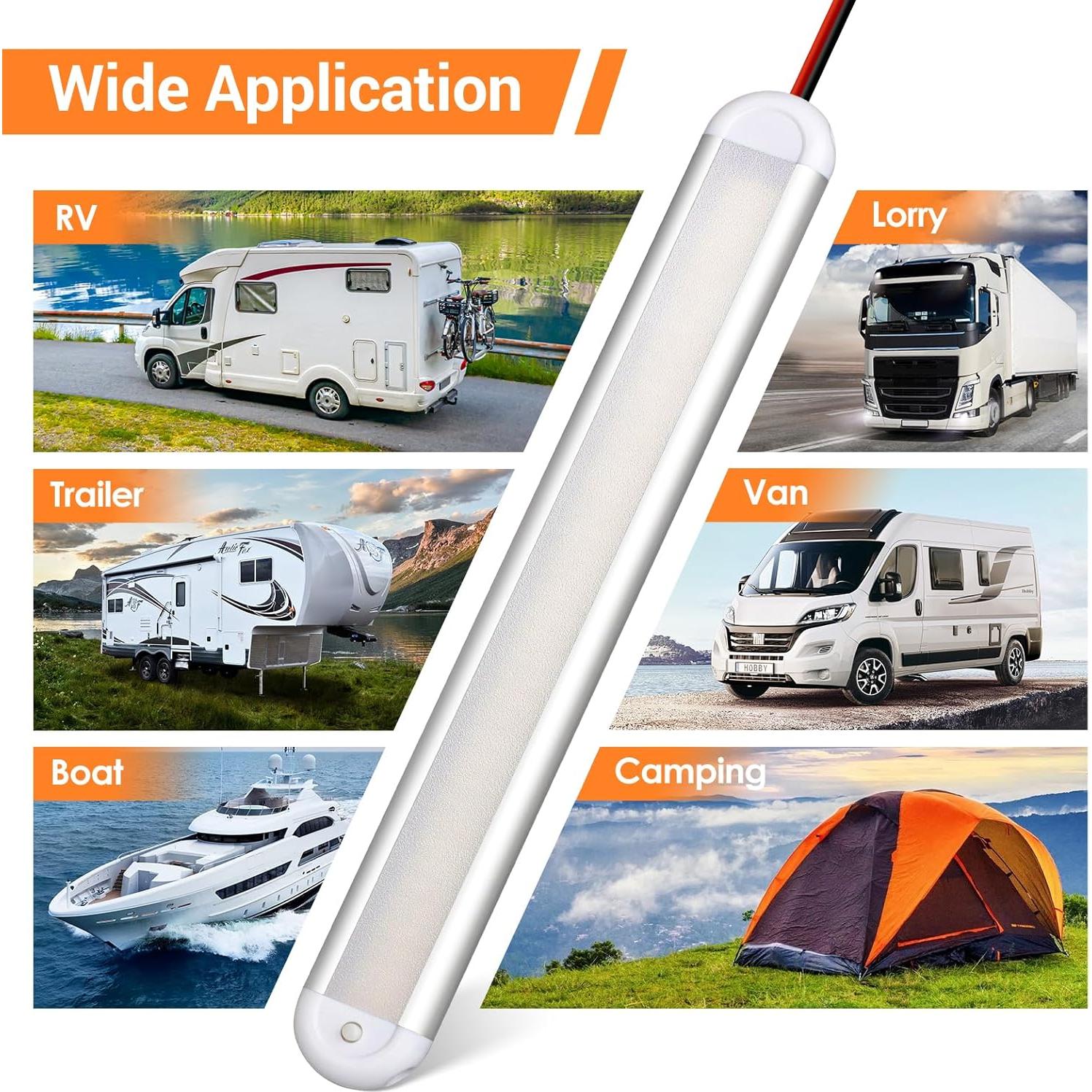 Barra de Luz LED 12V CT CAPETRONIX 120 LEDs 1300LM 7W