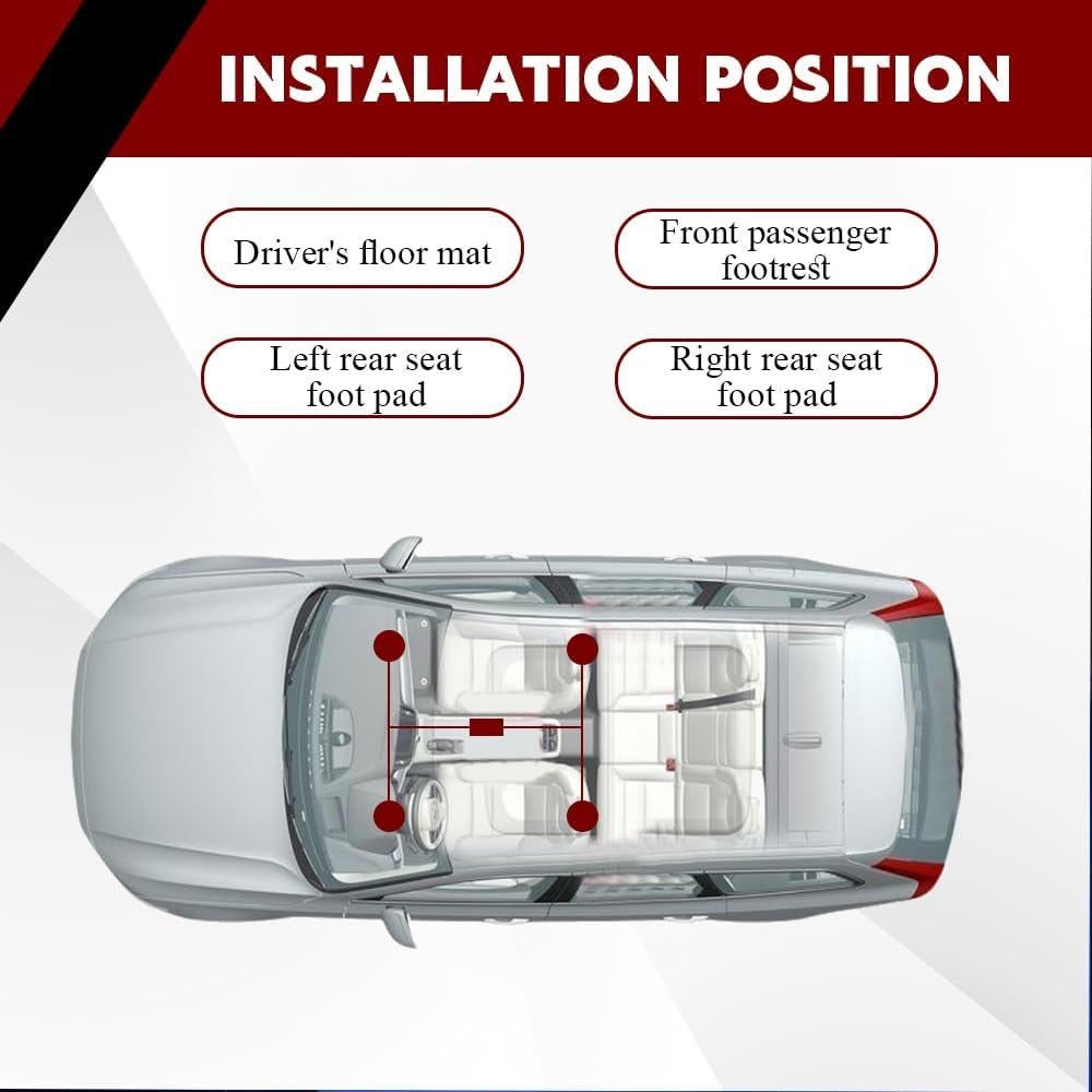 Luces LED para Interior de Auto Lyxheth Azul 4 en 1 USB
