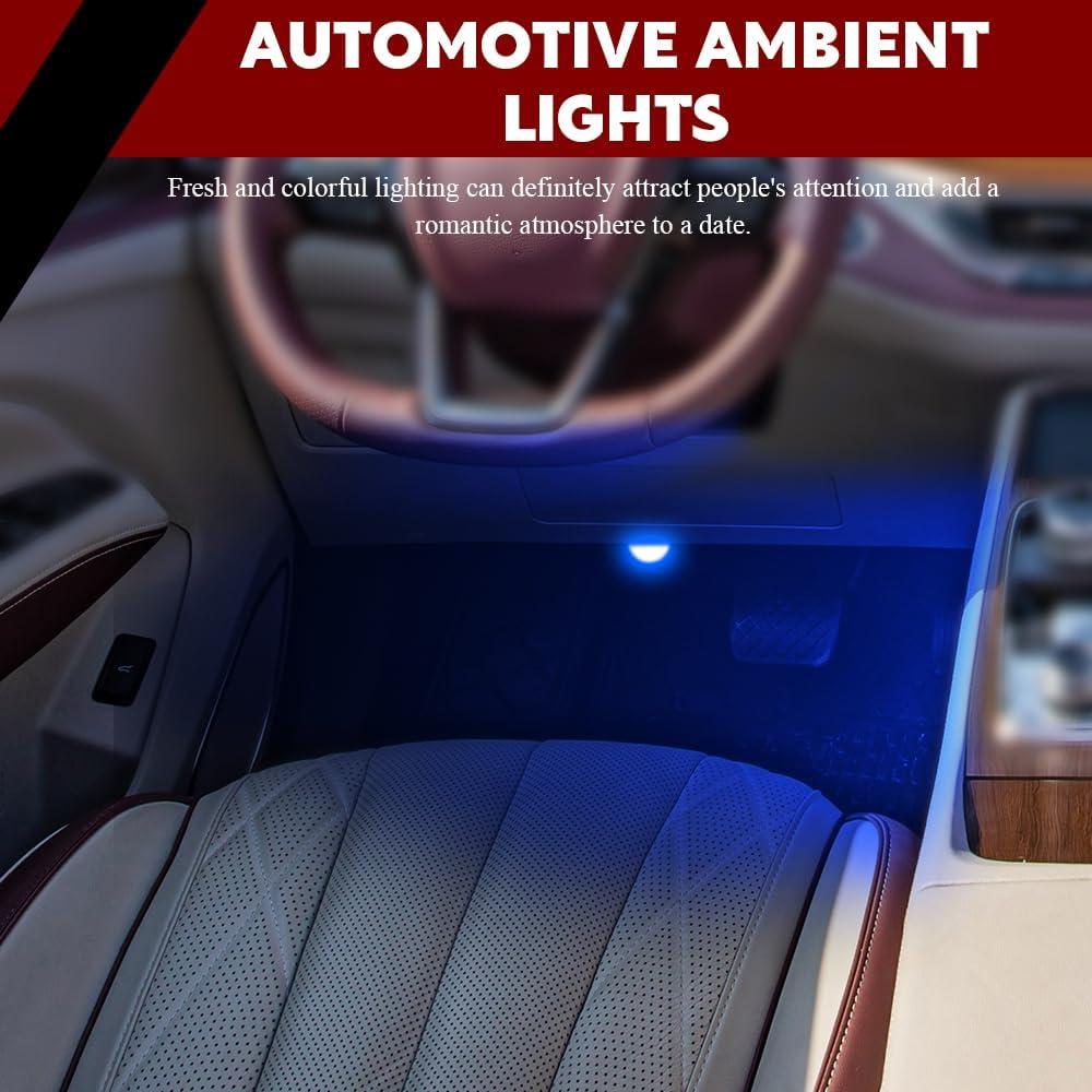 Luces LED para Interior de Auto Lyxheth Azul 4 en 1 USB