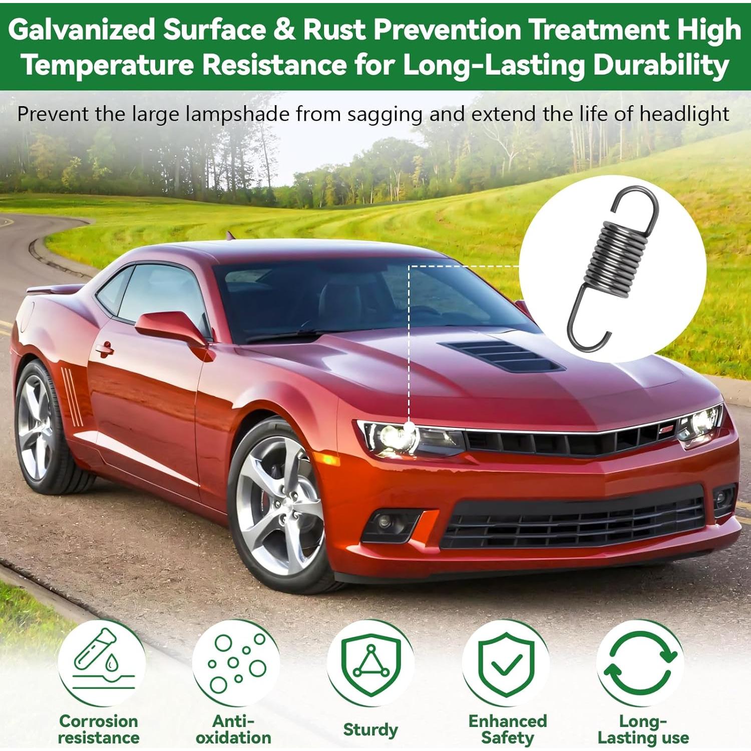 Paquete de 10 Resortes de Ajuste de Faros GM 3923948 Chevrolet