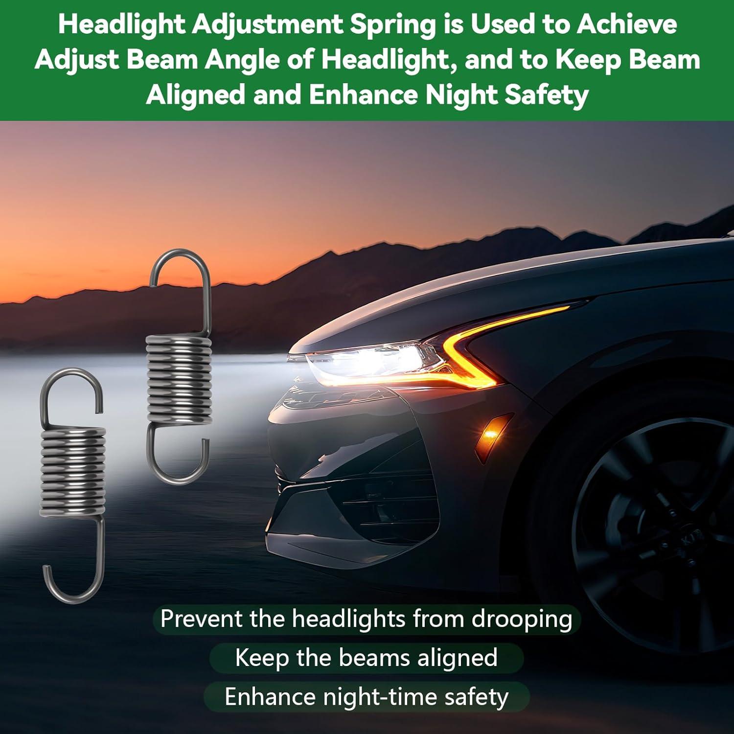 Paquete de 10 Resortes de Ajuste de Faros GM 3923948 Chevrolet