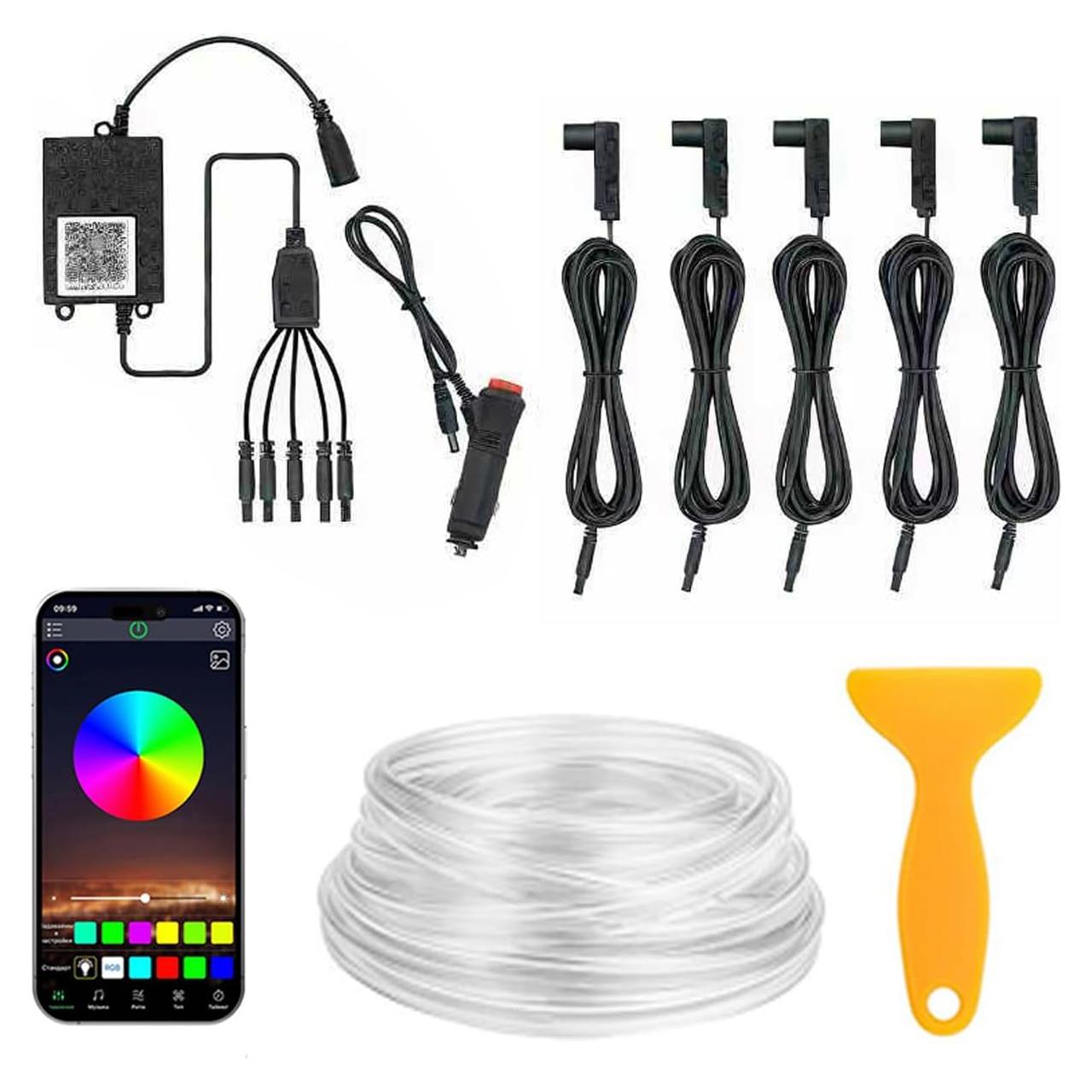 Luces LED de tira para coche LED-UTRIGG 5 en 1 RGB 600 cm