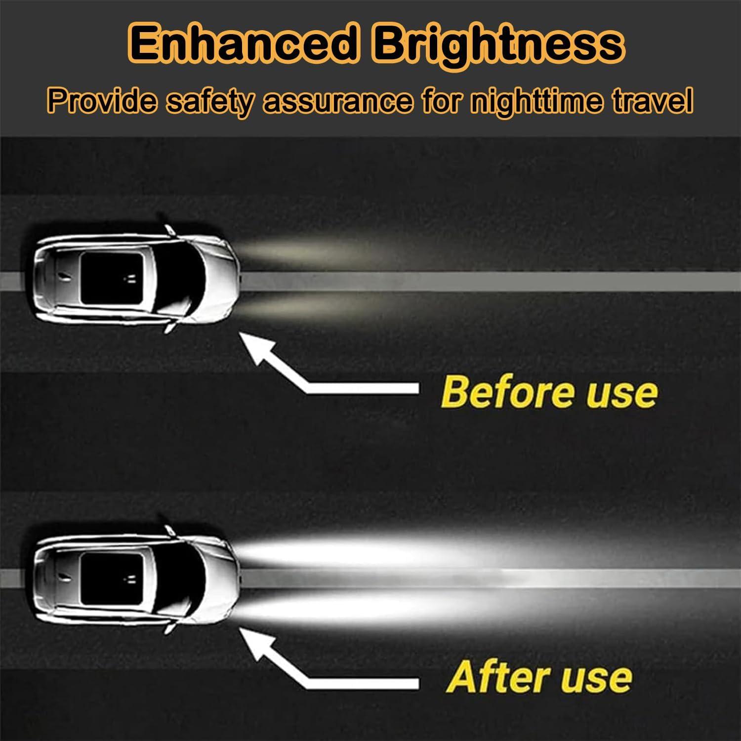 Kit de Restauración de Faros TIEDXIOY 180ml Limpiador Cerámico