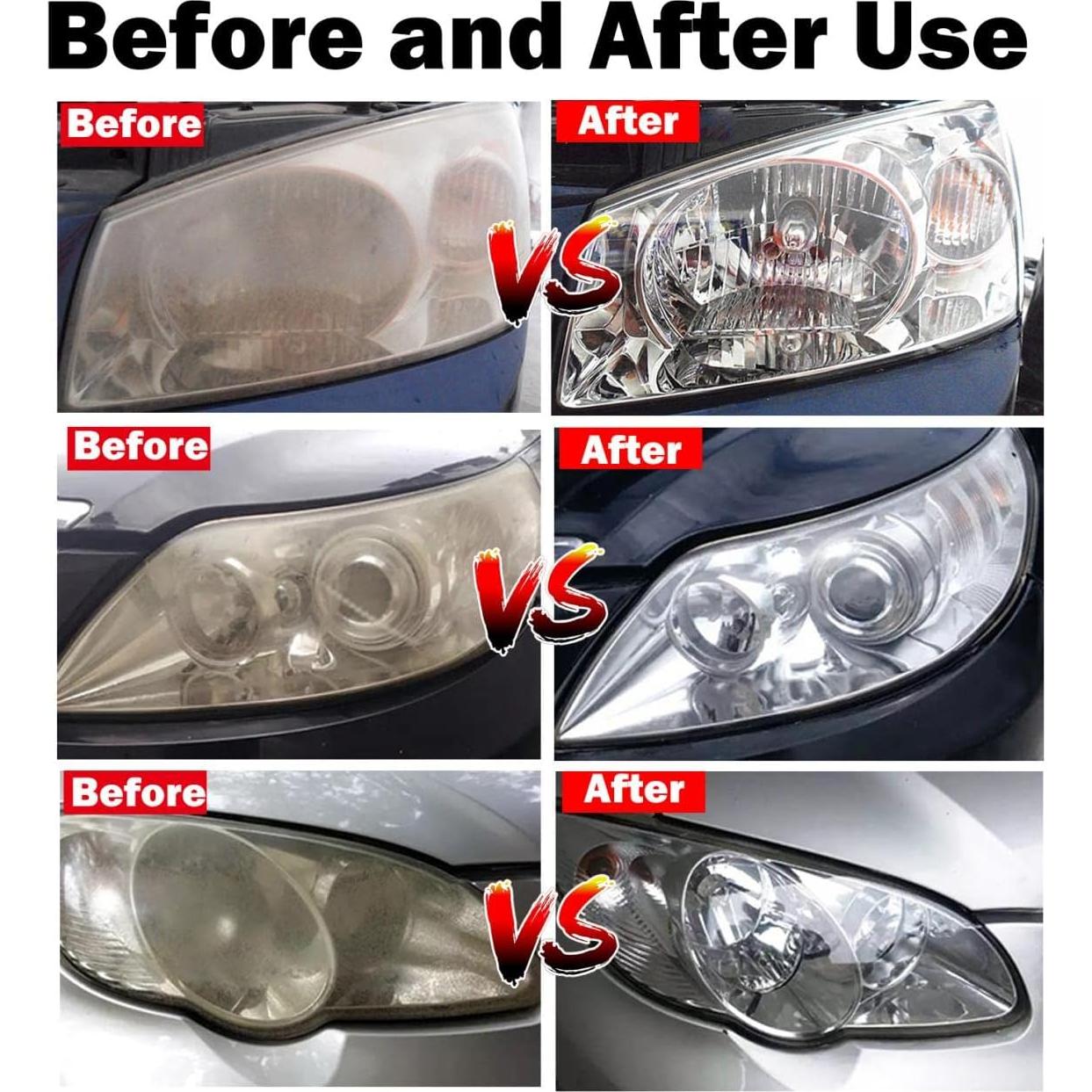 Kit de Restauración de Faros VCTSELITY con 200ml de Líquido